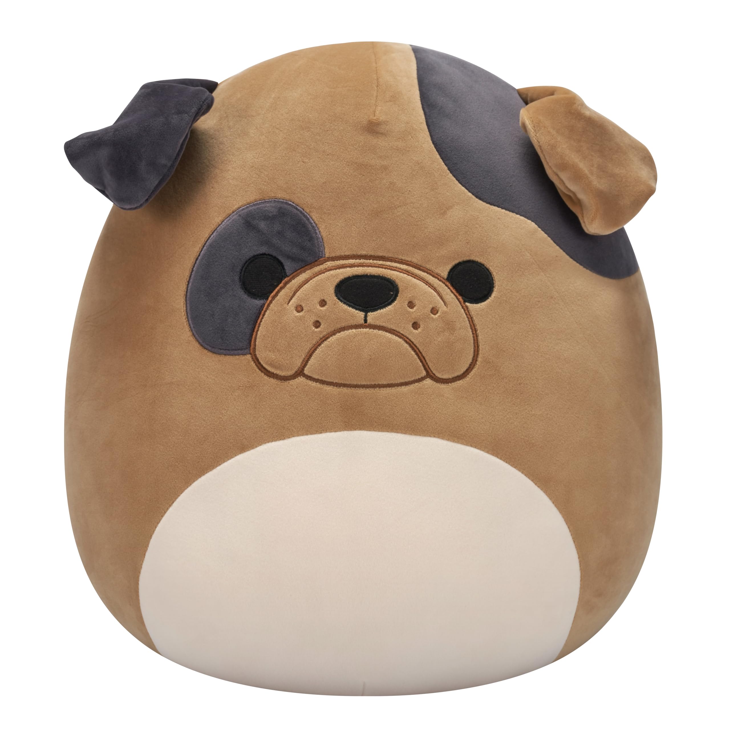 Squishmallows 16-Inch Loafer the Brown Bulldog Plush - Collectible Stuffed Animal