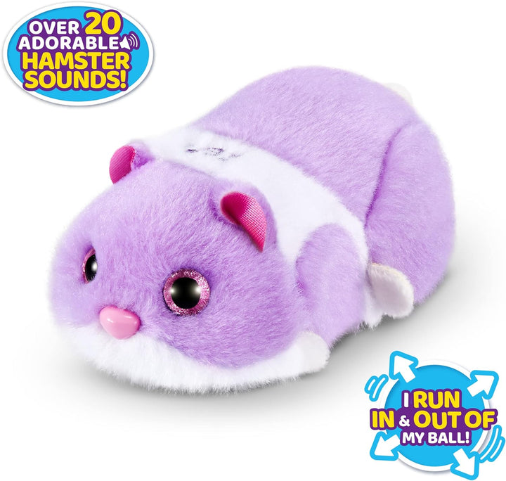 Hamster Mania by ZURU - Purple Interactive Electronic Pet Toy for Kids