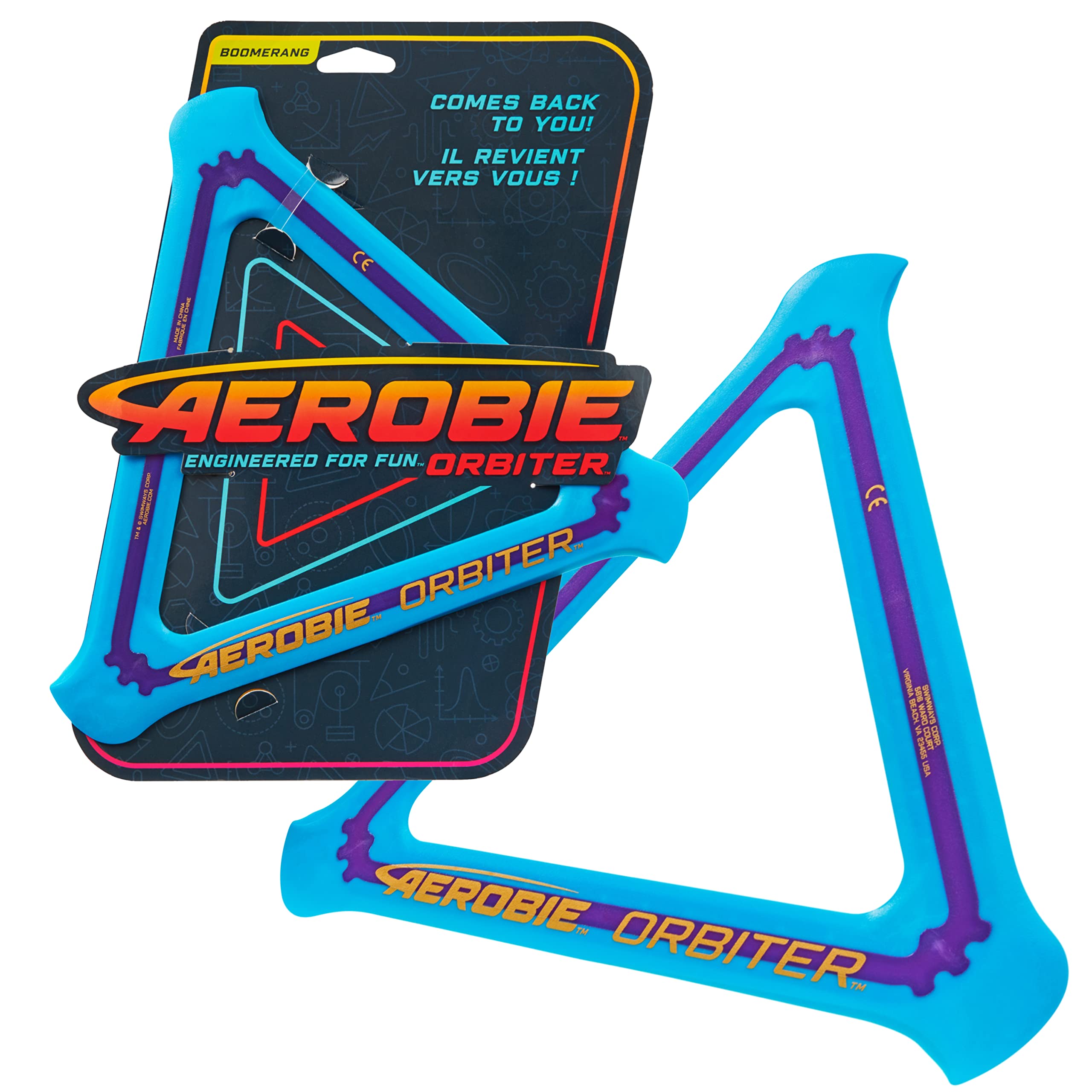 Aerobie Orbiter Boomerang - Multicoloured Plastic | 86g Weight | Unisex Adult 2