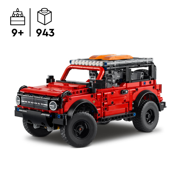 LEGO Technic Ford Bronco SUV Building Kit - Off-Road Vehicle Model with Moving Parts for Ages 9+