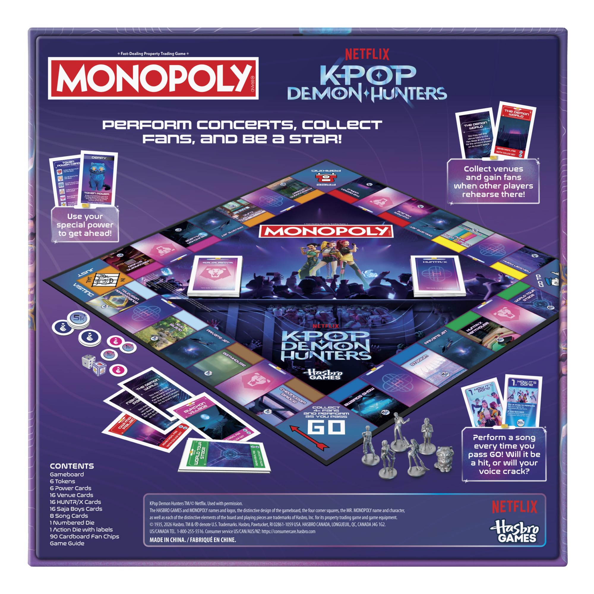 Monopoly KPop Demon Hunters Edition Board Game - Family Party Game for 2-6 Players, Ages 8+ 5