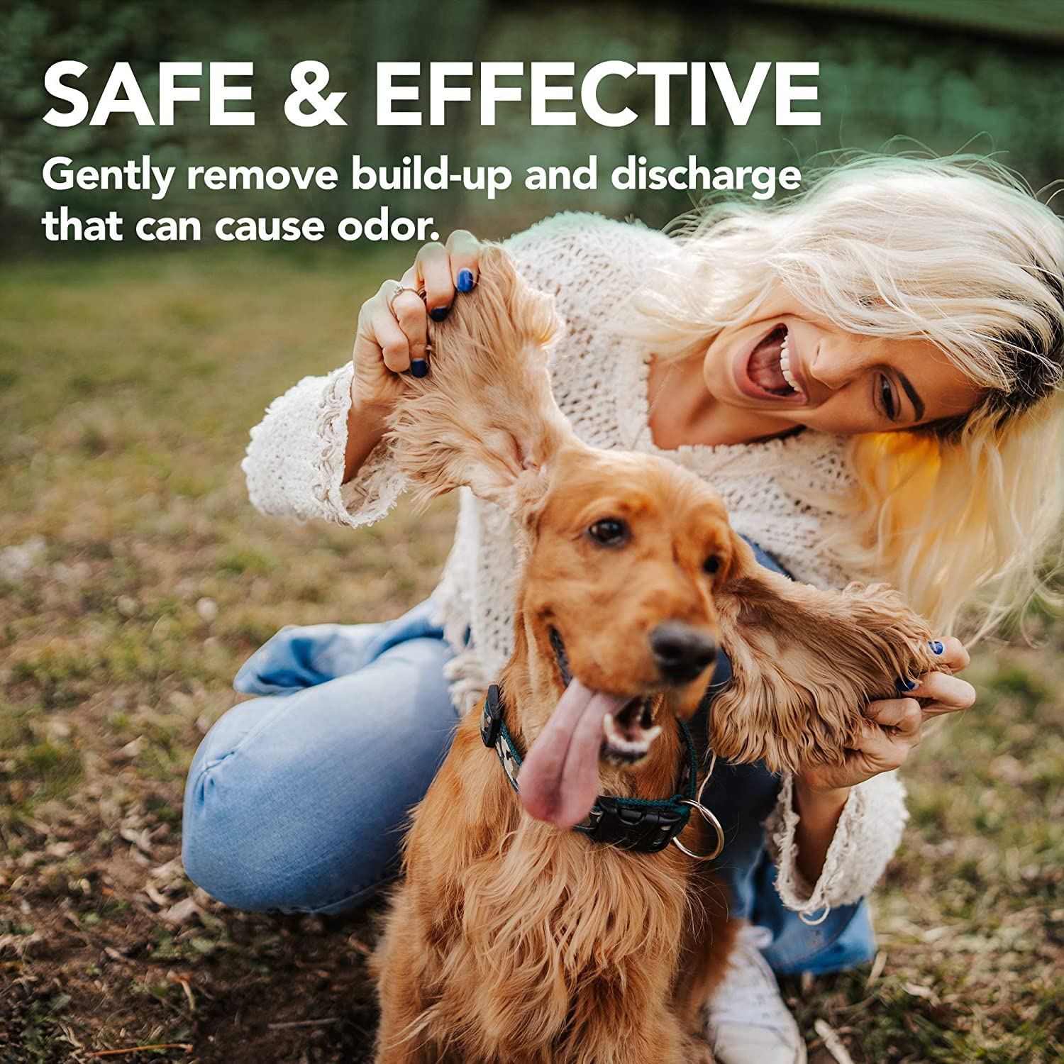 Vet's Best Gentle Eye and Ear Cleansing Wipes for Dogs & Cats | 160 Biodegradable Wipes