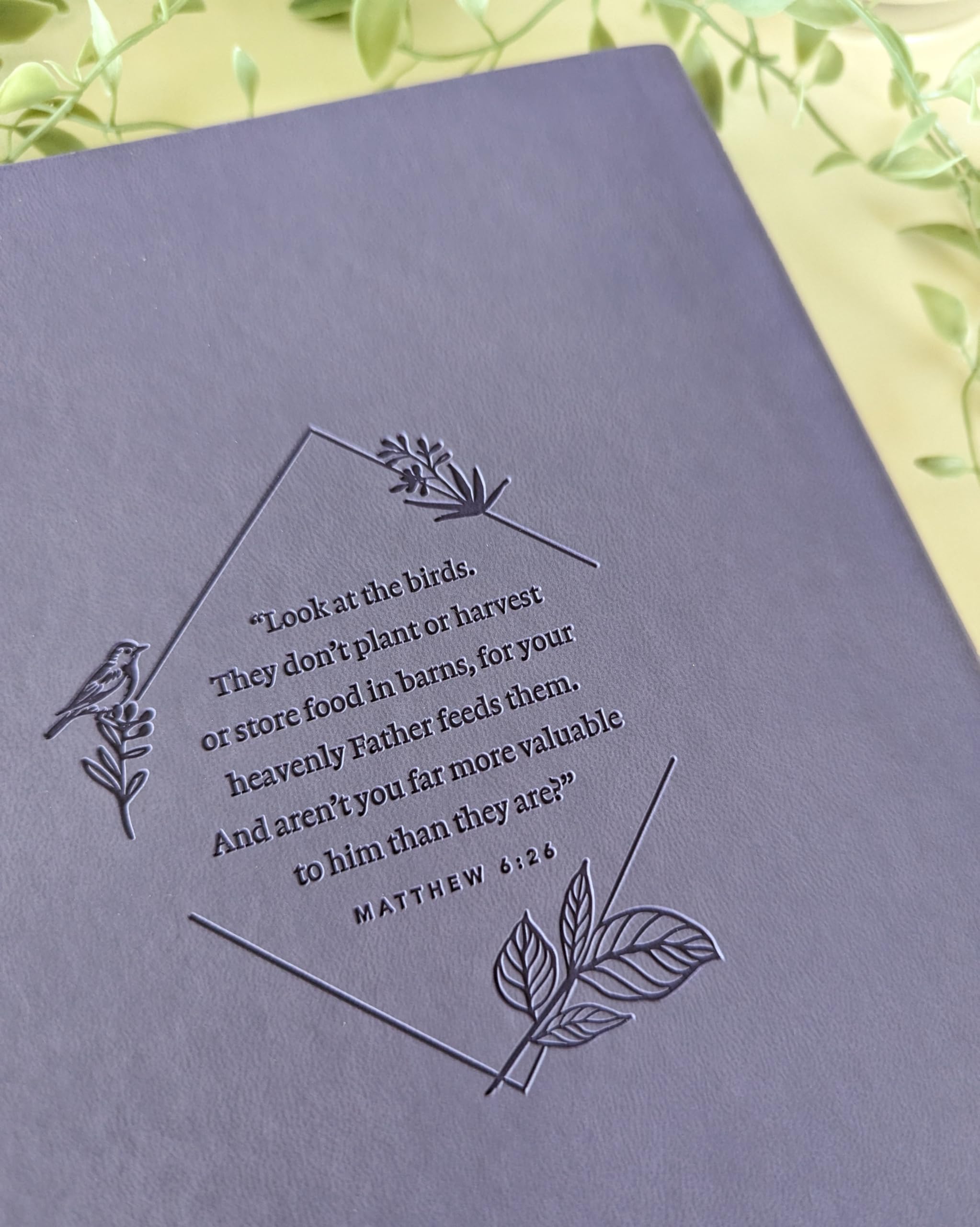 Tyndale NLT Large Print Premium Value Thinline Bible - New Living Translation | Imitation Leather | Purple 6