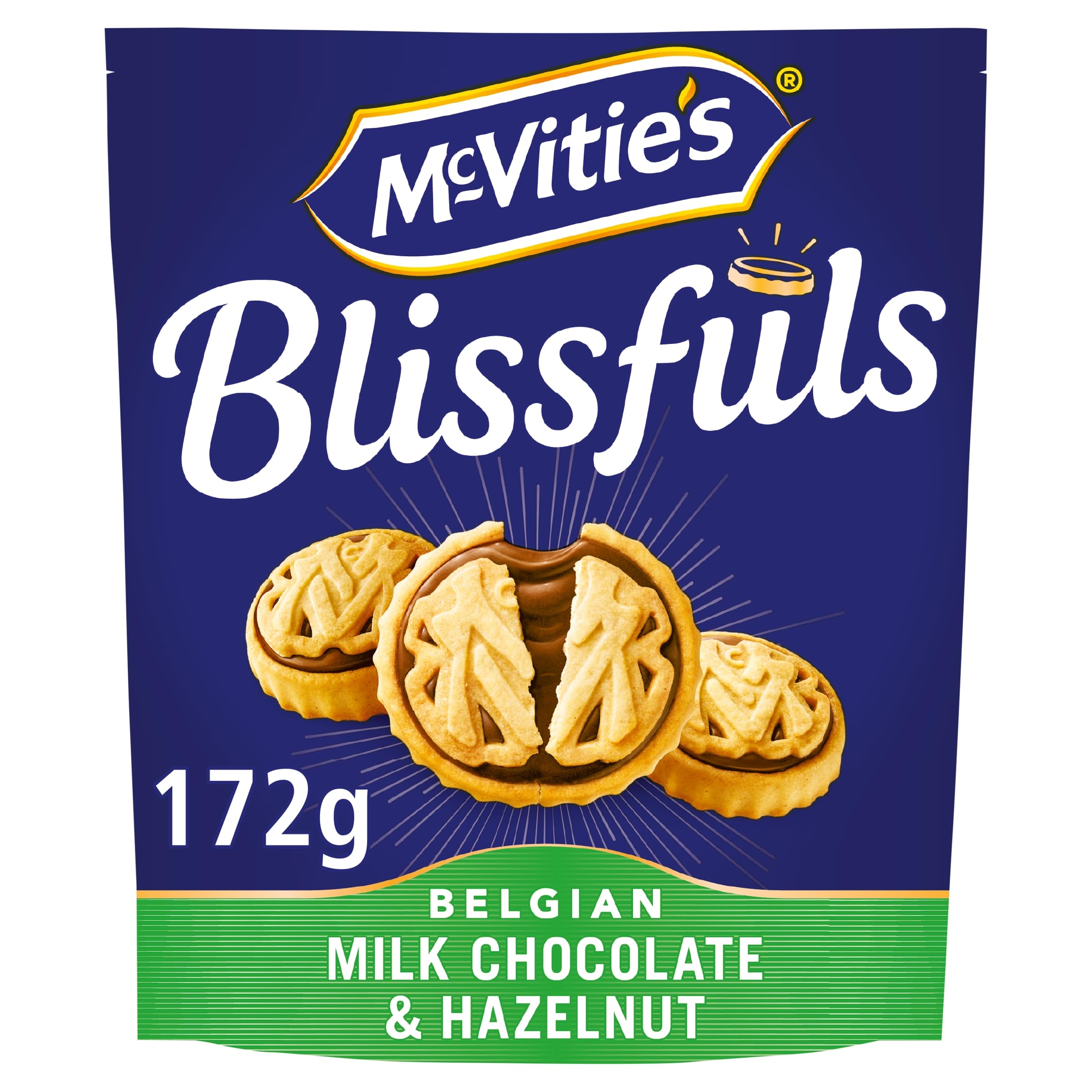 McVitie's Blissfuls Belgische Milchschokolade und Haselnusskekse 172 g