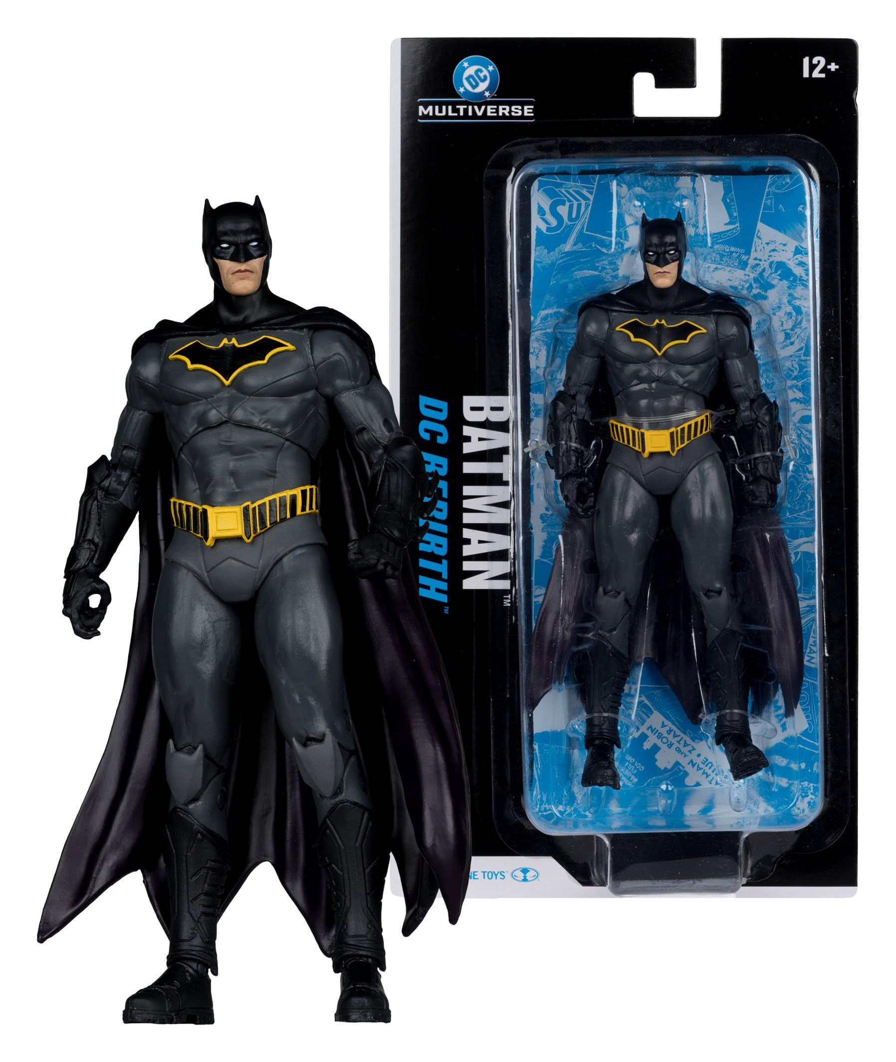 McFarlane Batman (DC Rebirth) 7-Inch Action Figure - Ultra Articulation, Multi-color Plastic 2