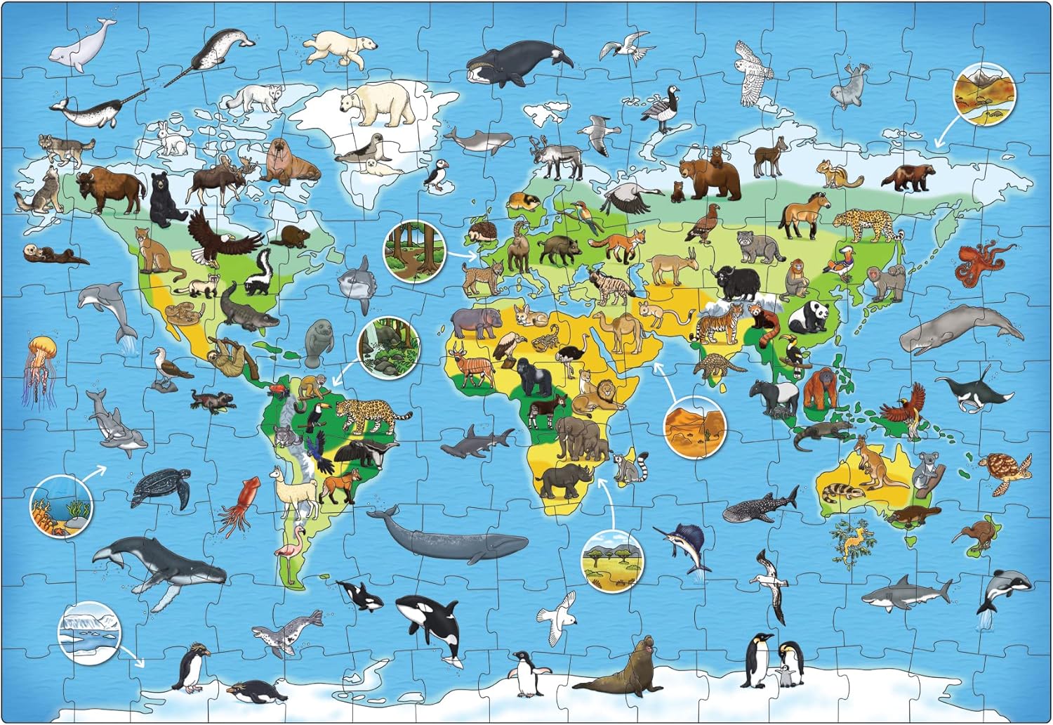 Orchard Toys Animal World Jigsaw Puzzle - 150-Piece Educational Puzzle for Kids 5-10 Years 5