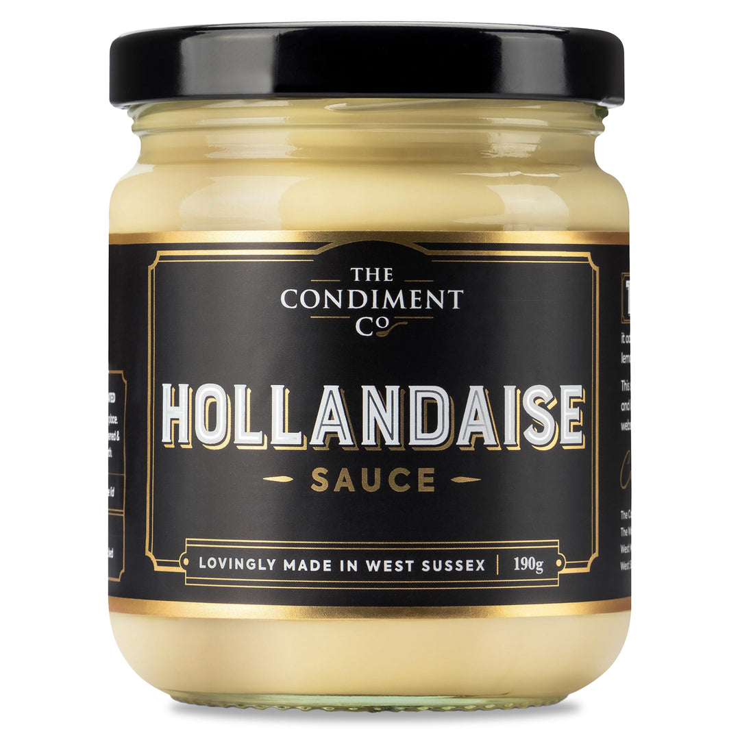 The Real Condiment Co - Hollandaise Sauce 190g, Ready to Eat Vegan & Gluten Free