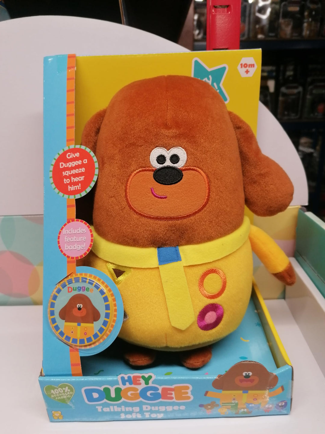 Hey Duggee Talking Soft Toy - Interactive Plush with Sounds & Badge