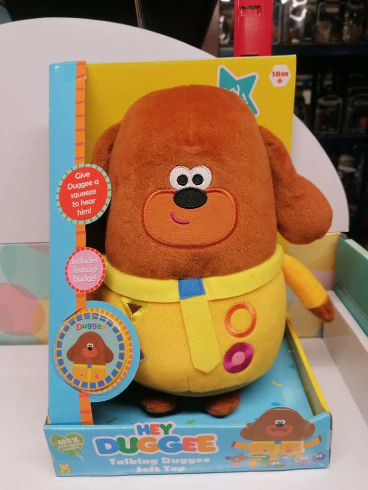 Hey Duggee Talking Soft Toy - Interactive Plush with Sounds & Badge