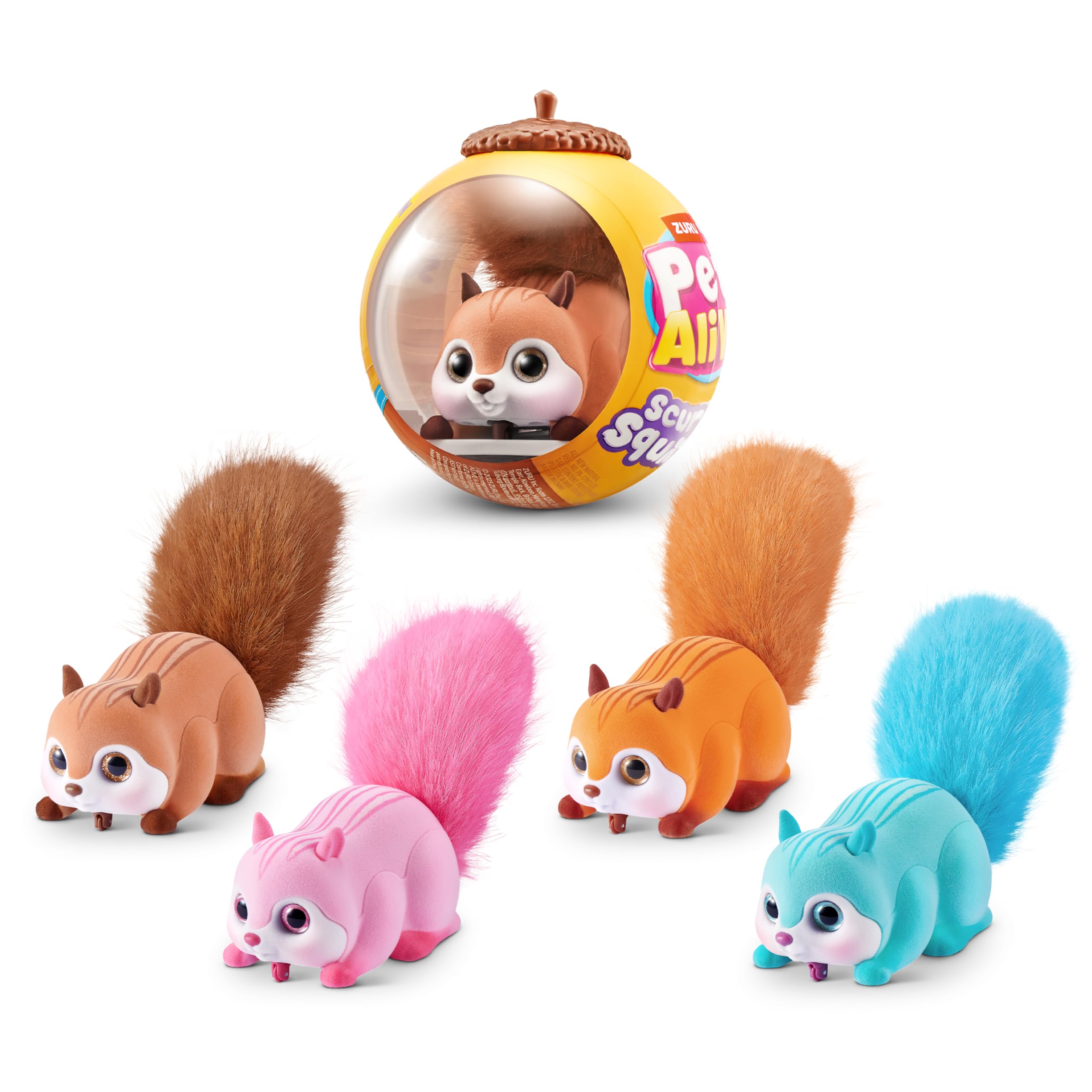Pets Alive Scurry'n Squirrel - Interactive Robotic Pet Toy | Touch-Responsive | Ages 2+ 2