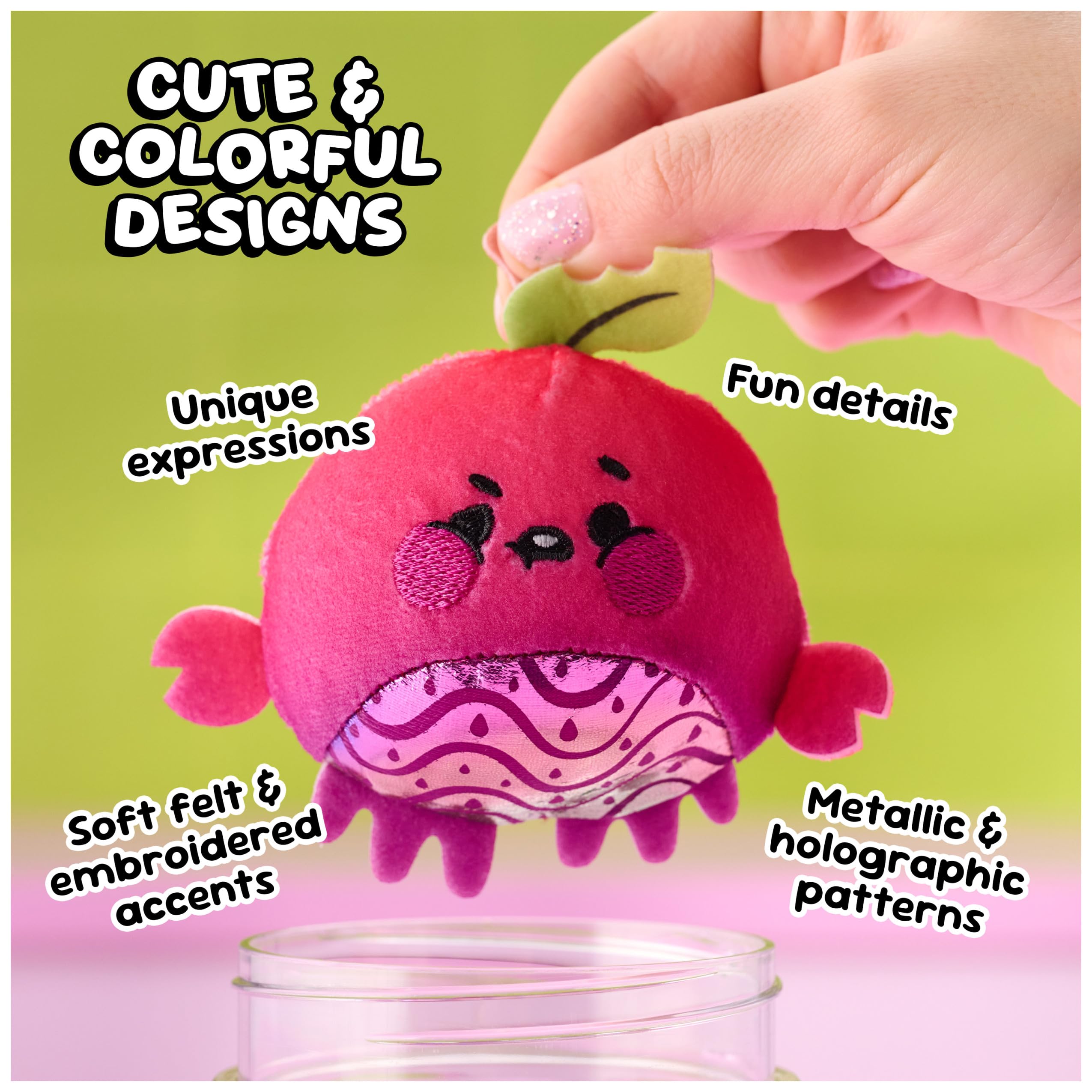 Magic Jellykins Surprise Plush Jar, Magical Transforming Water-Activated To 8
