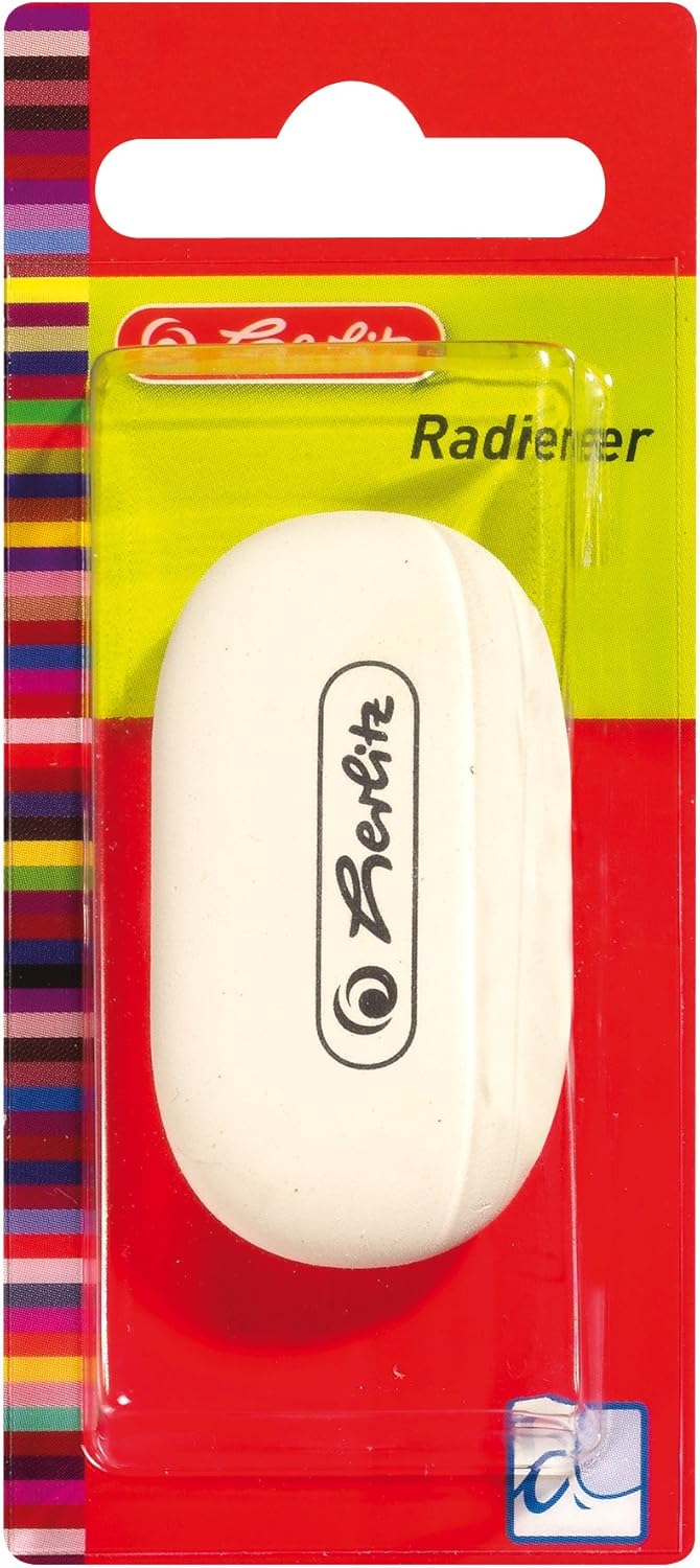 Herlitz Oval Shape Eraser - White 4