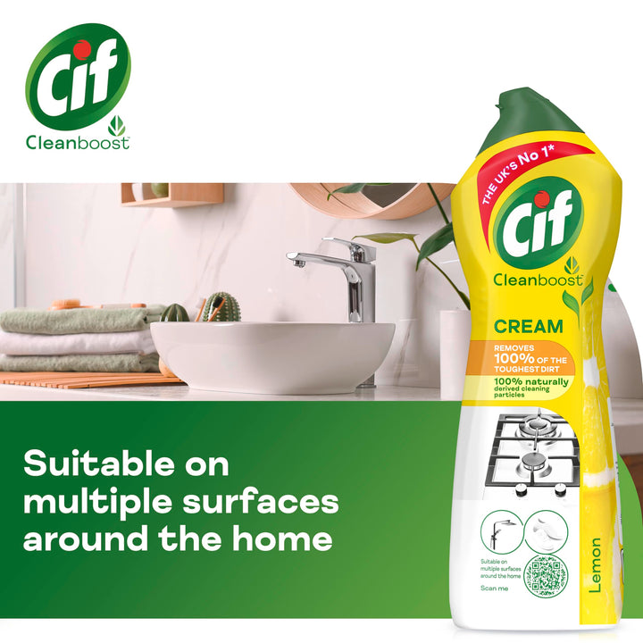 Cif - Lemon Cream Cleaner Multipurpose Surface Cleaner (940g)