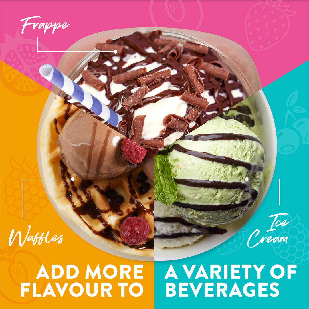 Simply - Pistachio Topping Sauce, Ready-to-Use Dessert Sauce for Ice Cream, Waffles & Drinks