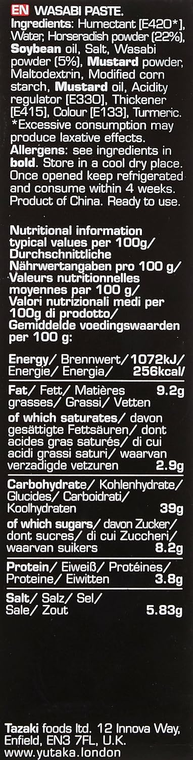 Yutaka Wasabi Paste - Scharfe japanische Meerrettichpaste mit echtem Wasabia Japonica, 43g 5