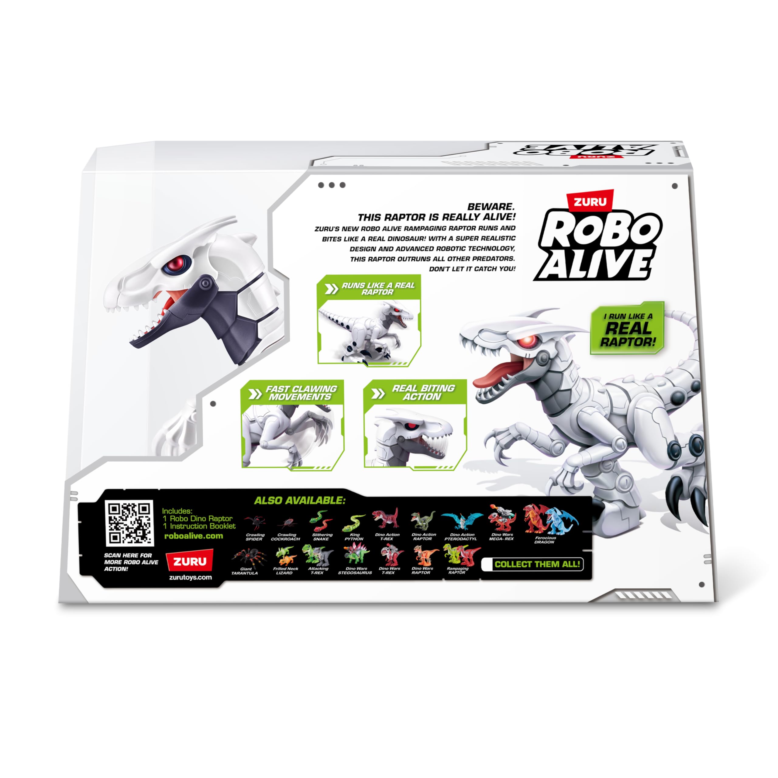 Robo Alive Dino Raptor Roboterspielzeug von ZURU – Elektronischer Dinosaurier für Kinder ab 3 Jahren 7