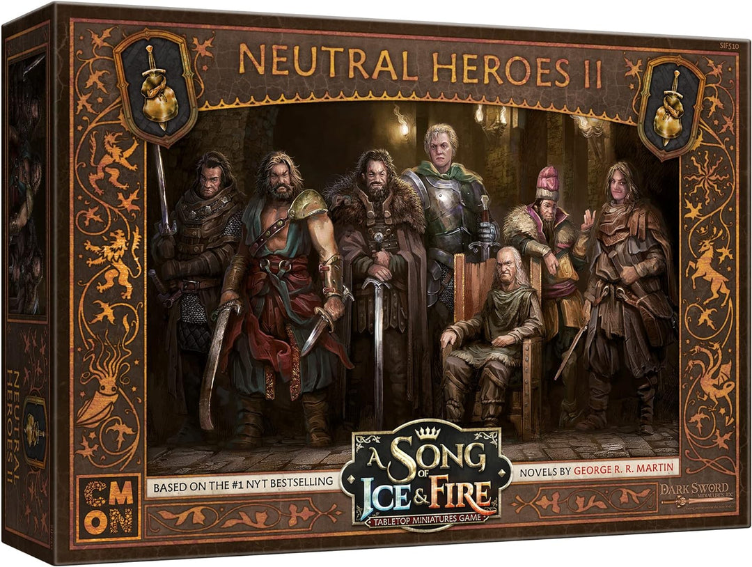 CoolMiniOrNot Inc | Neutral Heroes II Expansion: A Song Of Ice and Fire | Miniatures Game