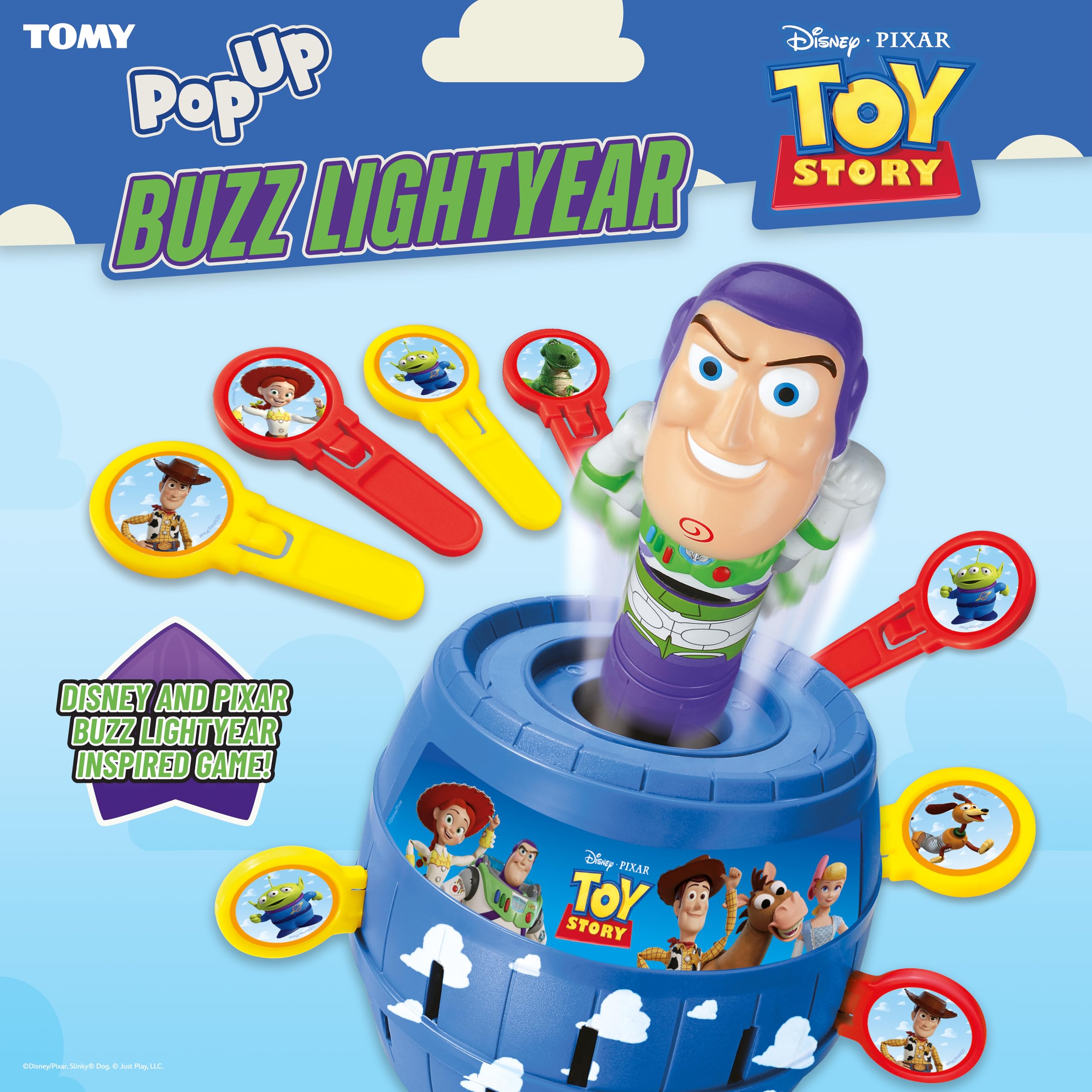 TOMY Pop Up Buzz Lightyear Game - Family Guessing Action Game for Ages 4+ | 2-4 Players 2