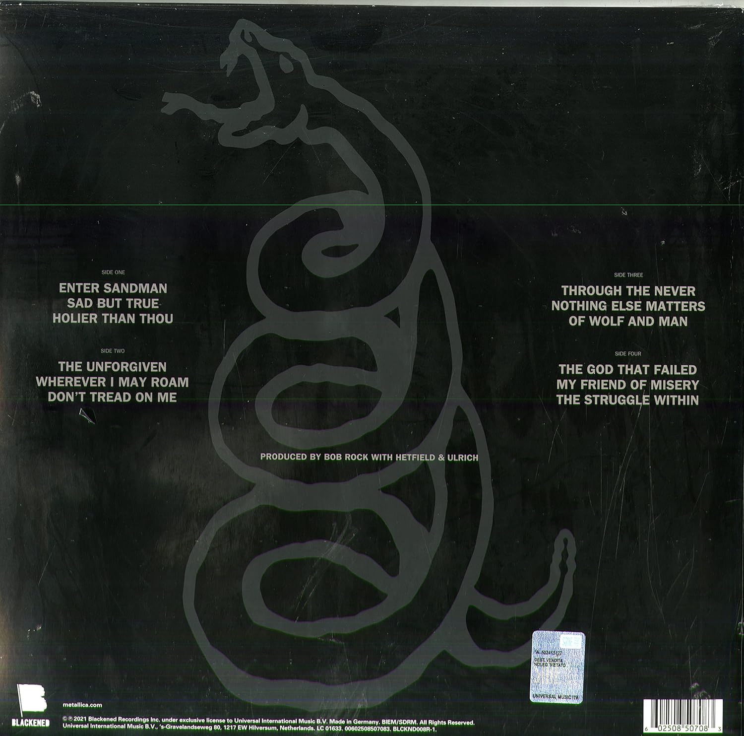 Metallica – The Black Album (Remastered) [VINYL] 3