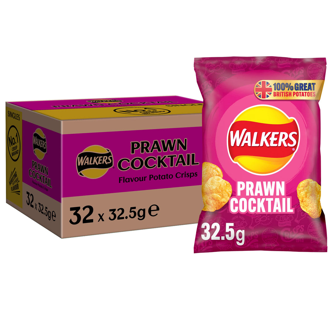 Walkers - Prawn Cocktail Crisps 32 x 32.5g Multipack