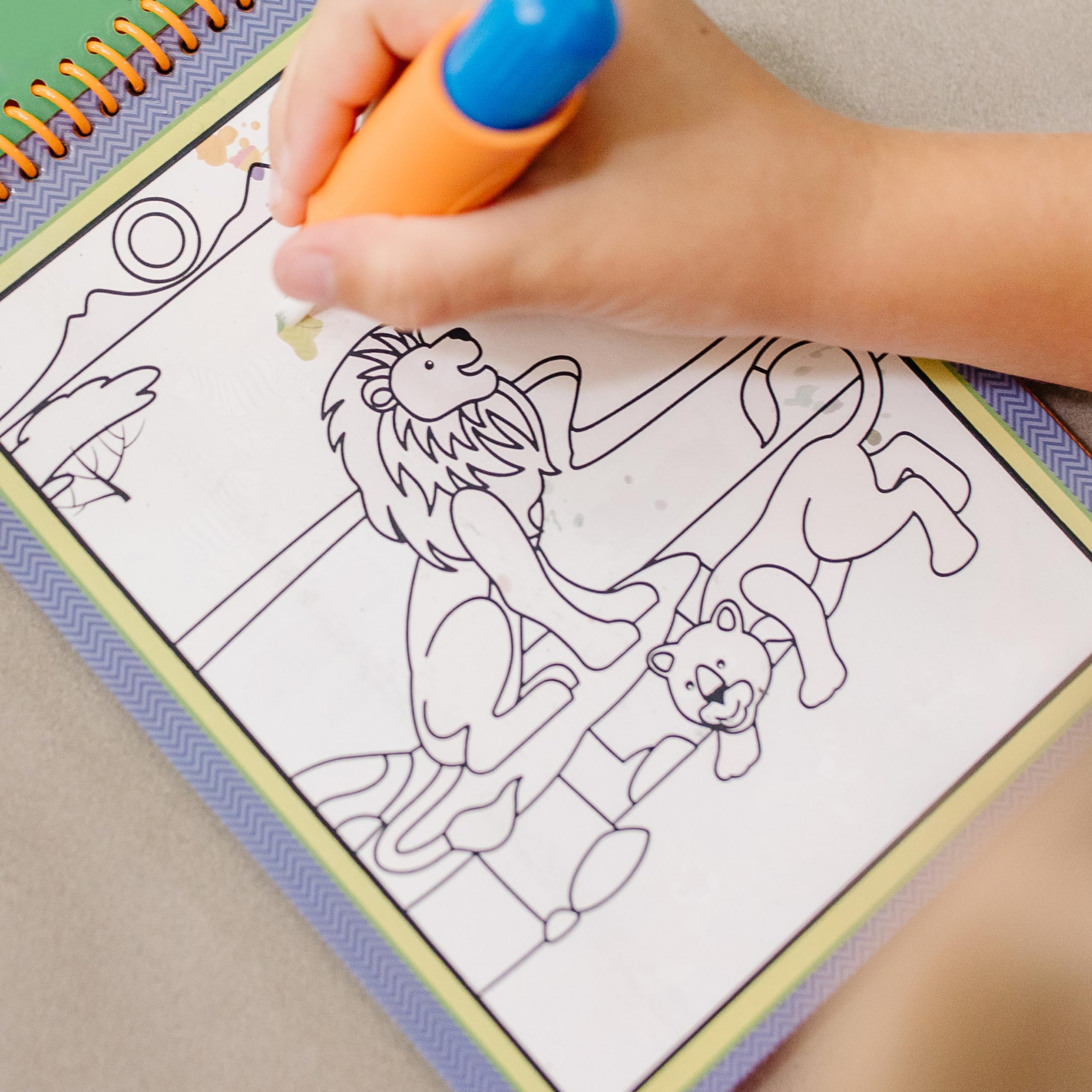 Melissa & Doug Water Reveal Pad - Safari Activity Book | Reusable Pages | Ages 3-7 5