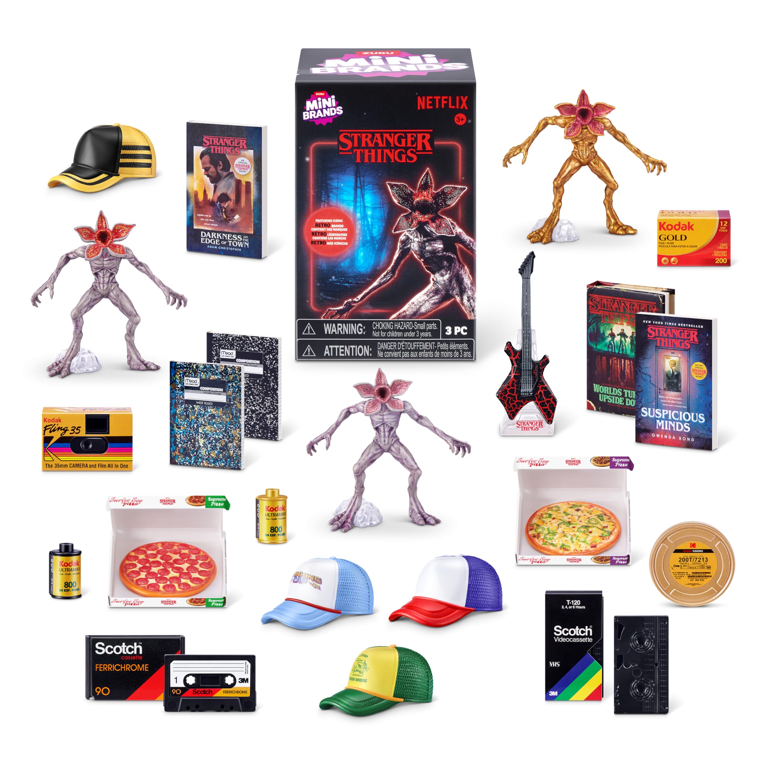 Mini Brands Stranger Things Blind Box 2 Pack by ZURU | Collect 20+ Minis | Unisex Children
