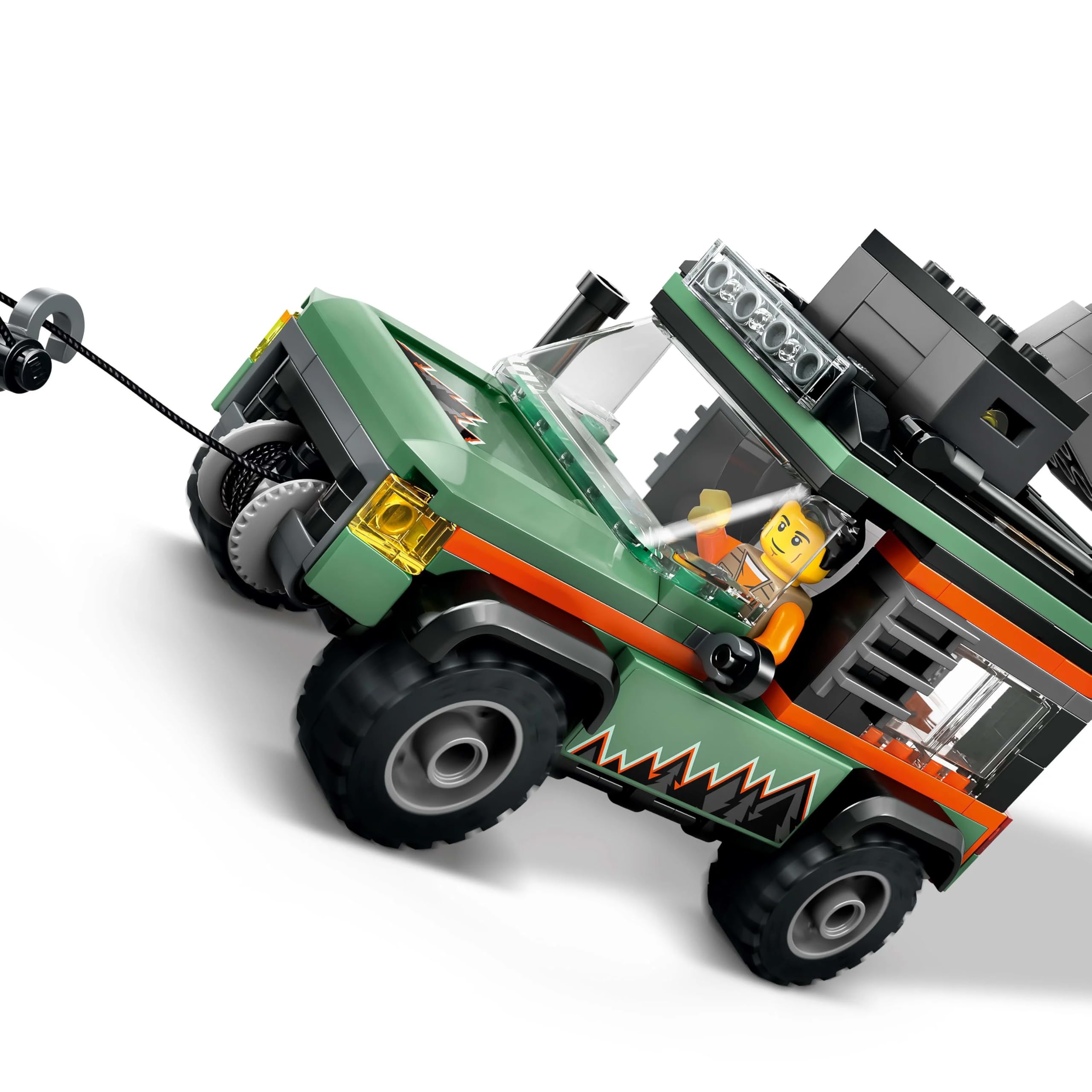 LEGO City Off-Road 4x4 Mountain Truck Toy Set - Building Vehicle Playset for Kids 6+ 7
