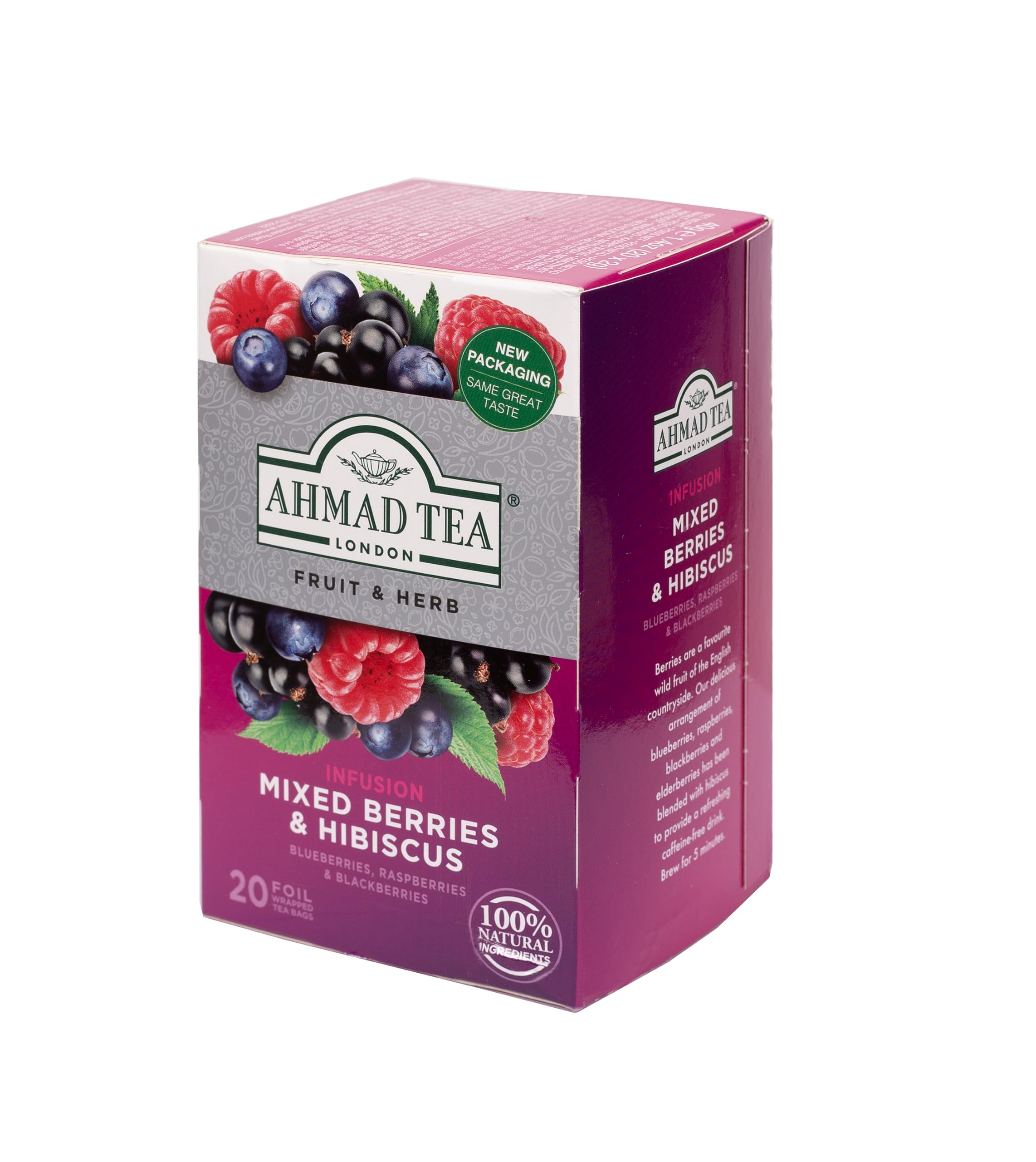 Ahmad Tea Mixed Berries & Hibiscus Fruit & Herbal Infusion - Caffeine-Free | 20 Teabags 5