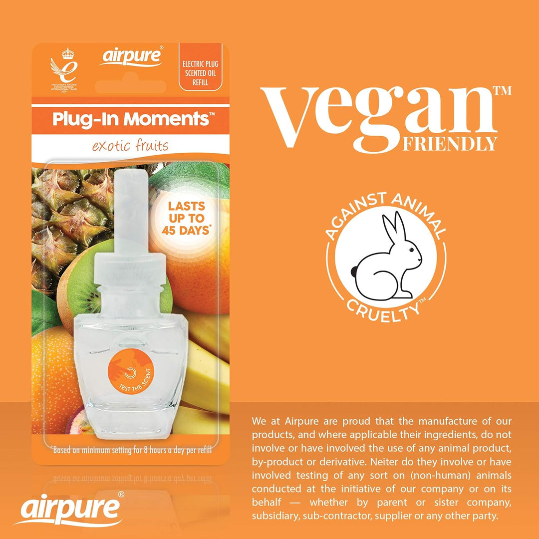 Airpure Plug-In Moments Refill Air Freshener - 20ml Long-Lasting Scented Oil for Home or Office