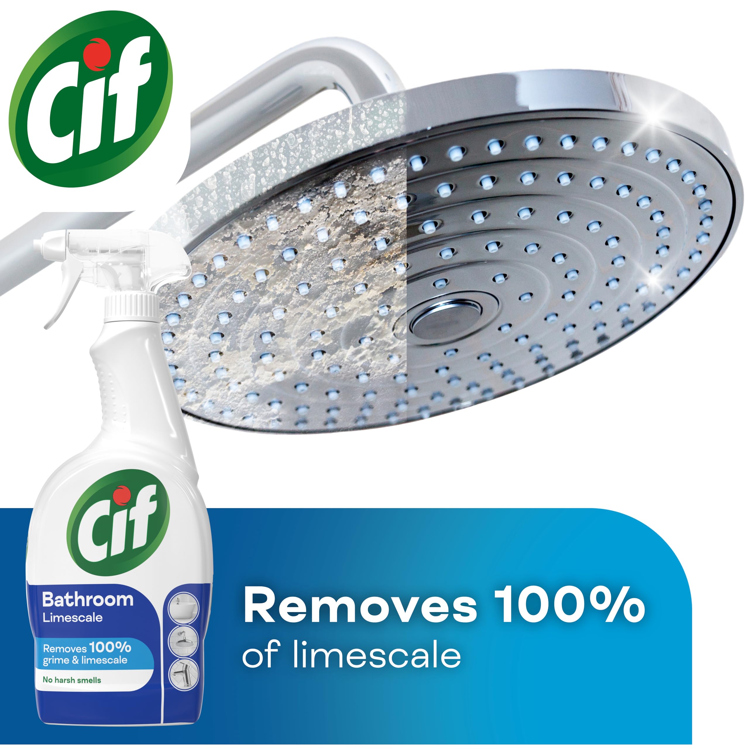 Cif Cleanboost Bathroom Spray - 100% Dirt & Limescale Removal | Streak-Free Shine | 700 ml 5