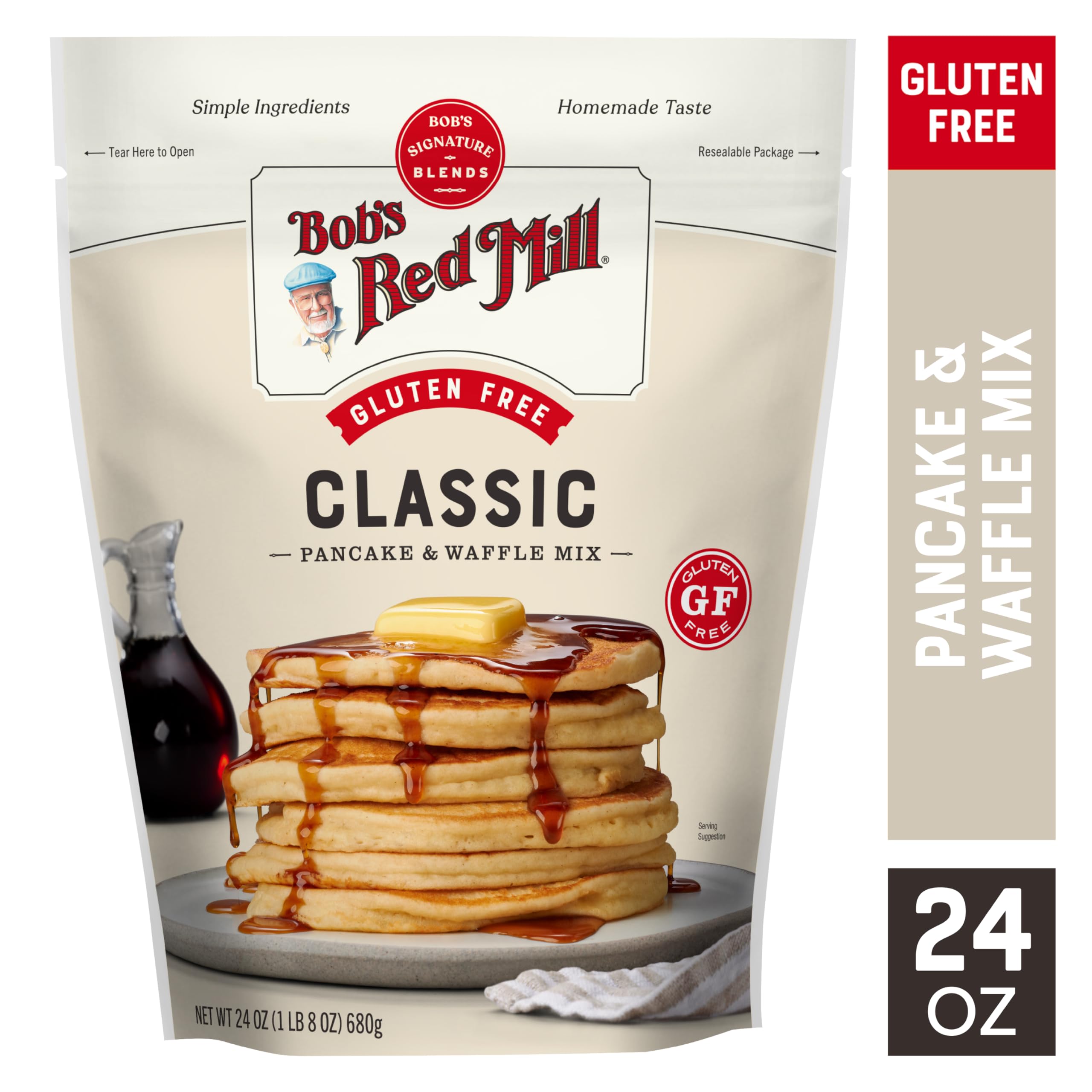 Bob's Red Mill Gluten Free Pancake Mix - Over 50% Whole Grain | 680g