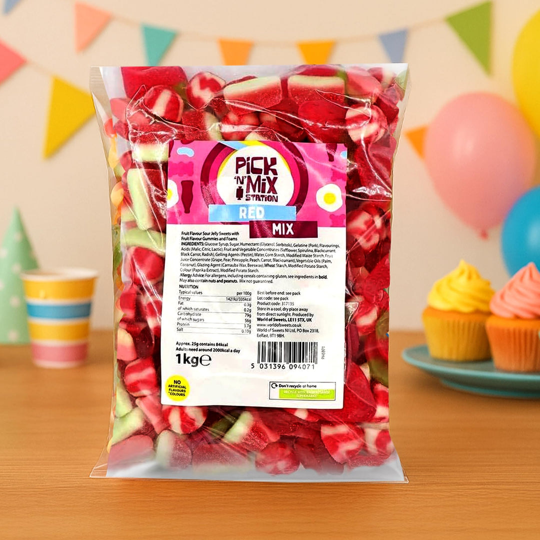 Bonds of London Pick 'n' Mix Station Red Mix Chewy Sweets, 1 kg