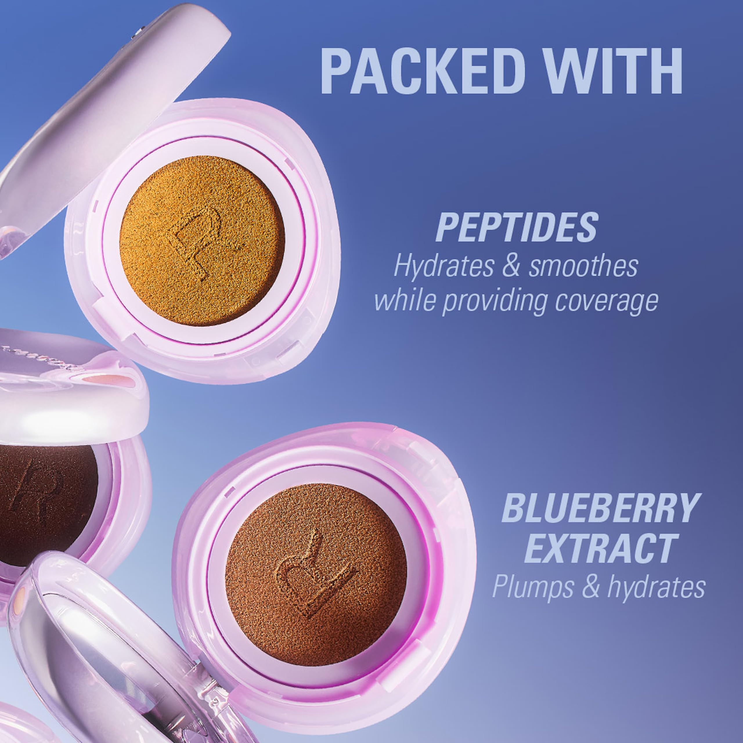 Revolution Beauty London Superdewy Cushion Foundation - Buildable Coverage, Hydrating Finish | Fair Warm 4