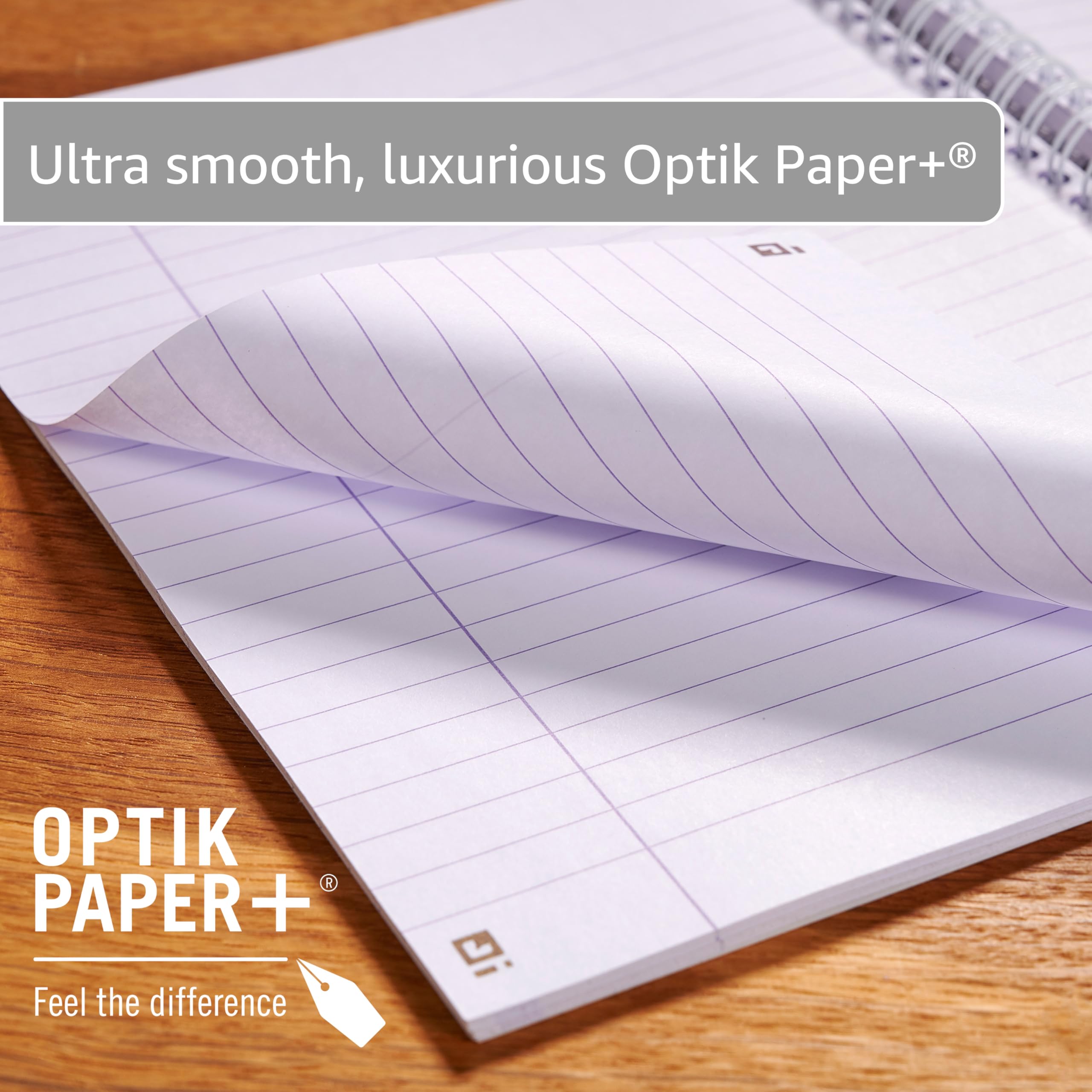 Oxford Campus A4 Wirebound Notebook - Pastel Assorted Colours (3 Pack) | Optik Paper+ | Scribzee Compatible 2