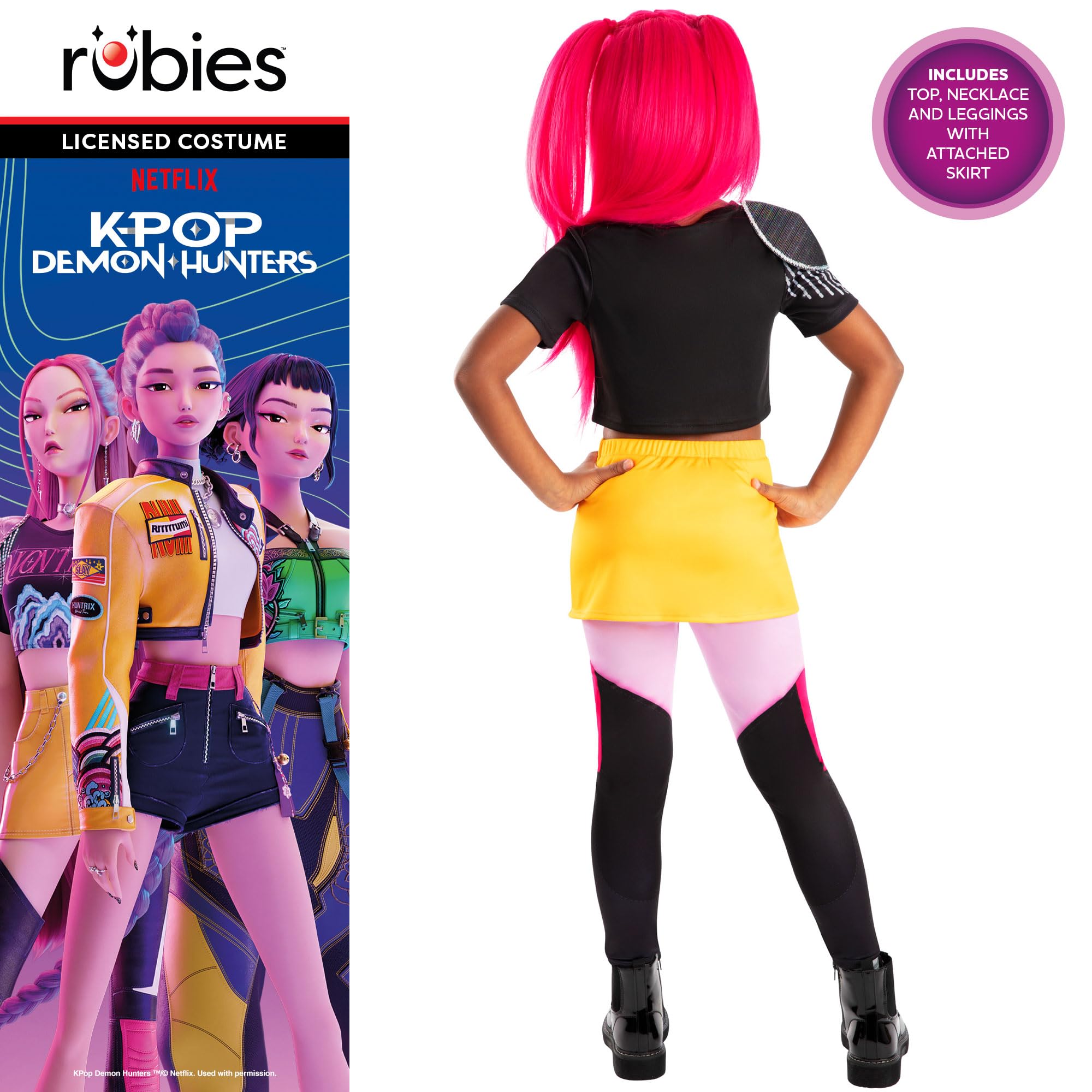 Rubies Official K-Pop Demon Hunters Mira Child Costume | Size 6-7 Years | Polyester 2