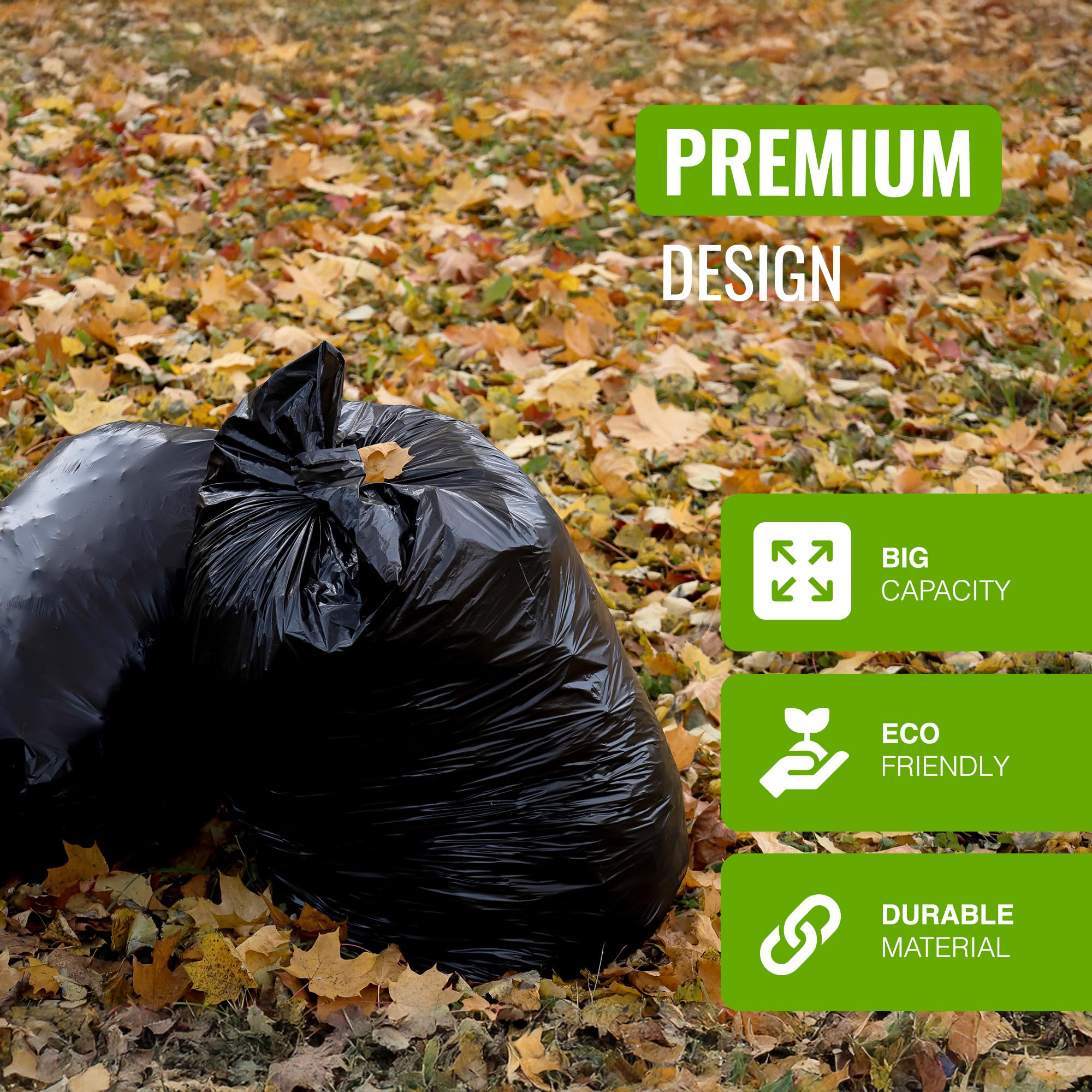 EcoBag 20 Pack Eco-Friendly Wheelie Bin Liners - 240L Heavy Duty Leak-Resistant Recycled Bin Bags 6