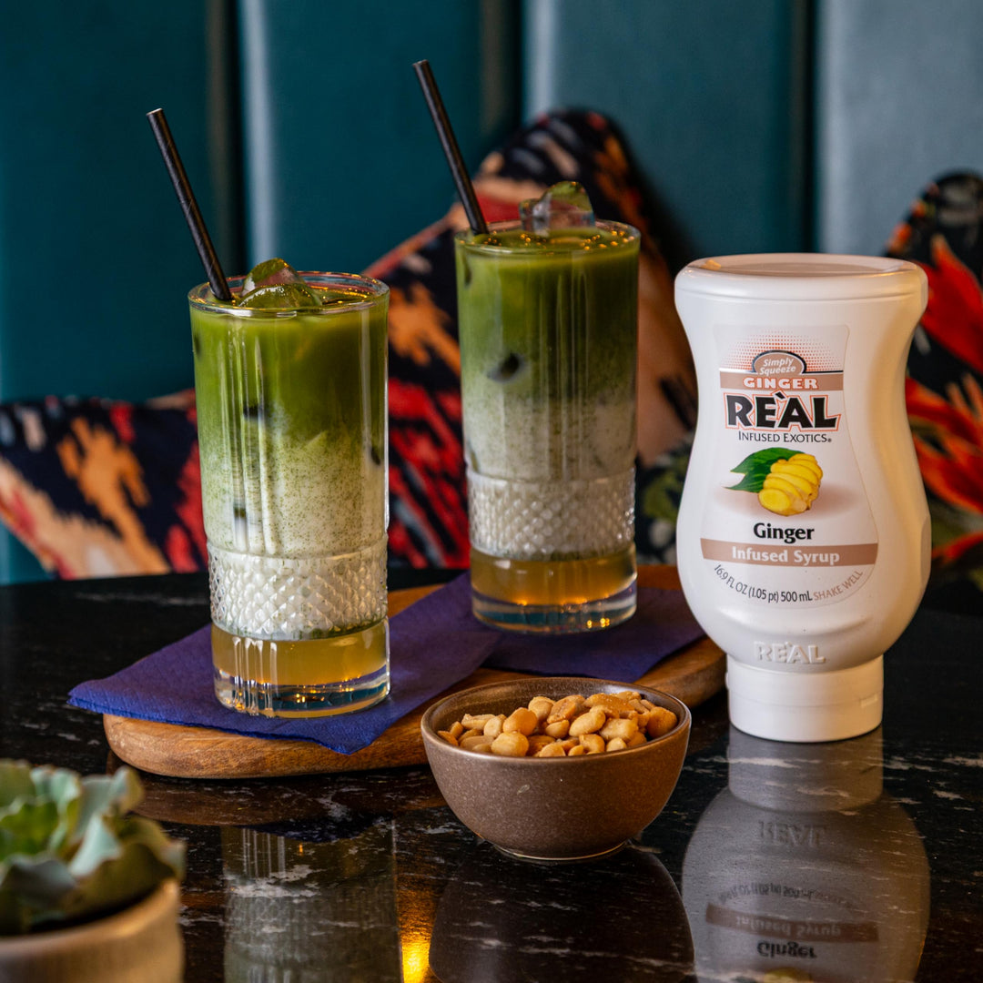 Reàl Infused Exotics - Ginger Puree Infused Fruit Syrup | 500ml Squeezy Bottle