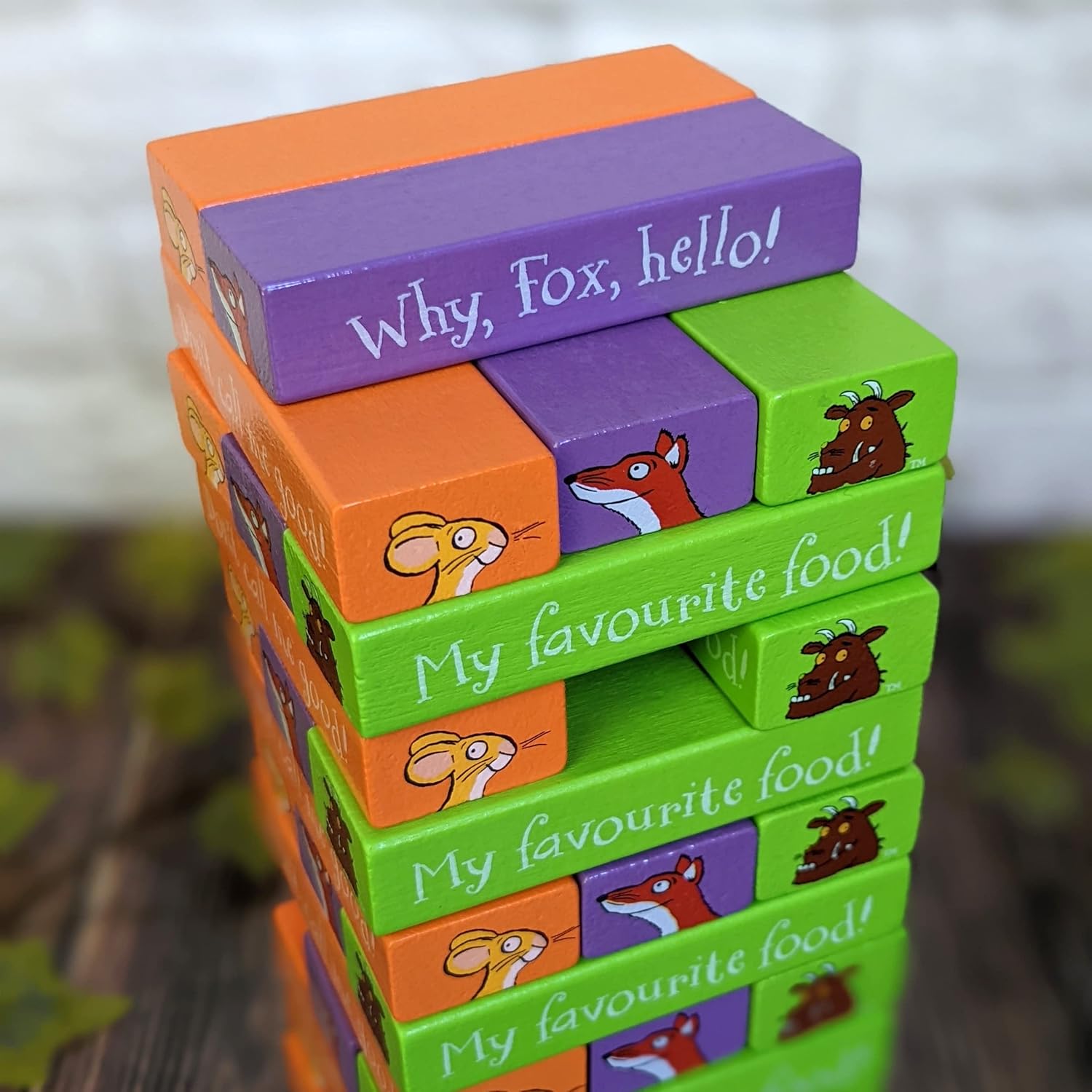 Robert Frederick - Gruffalo Tumble Tower Game Wooden Set with Dice