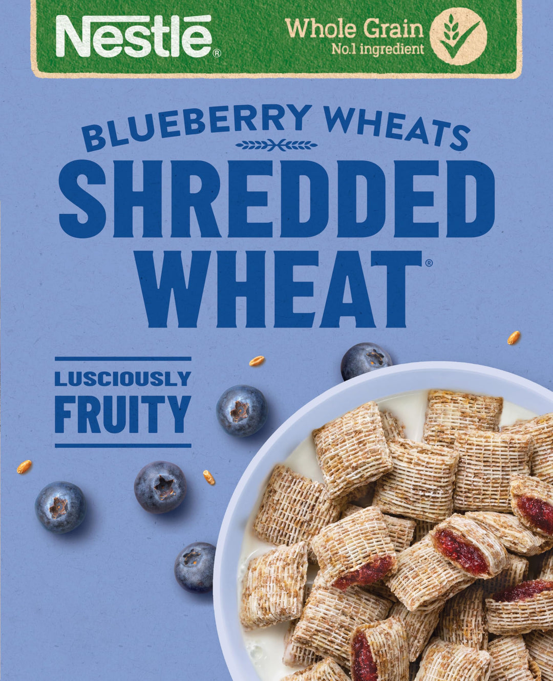 Nestlé Shredded Wheat Bitesize Blueberry Wheats Cereal, 450g