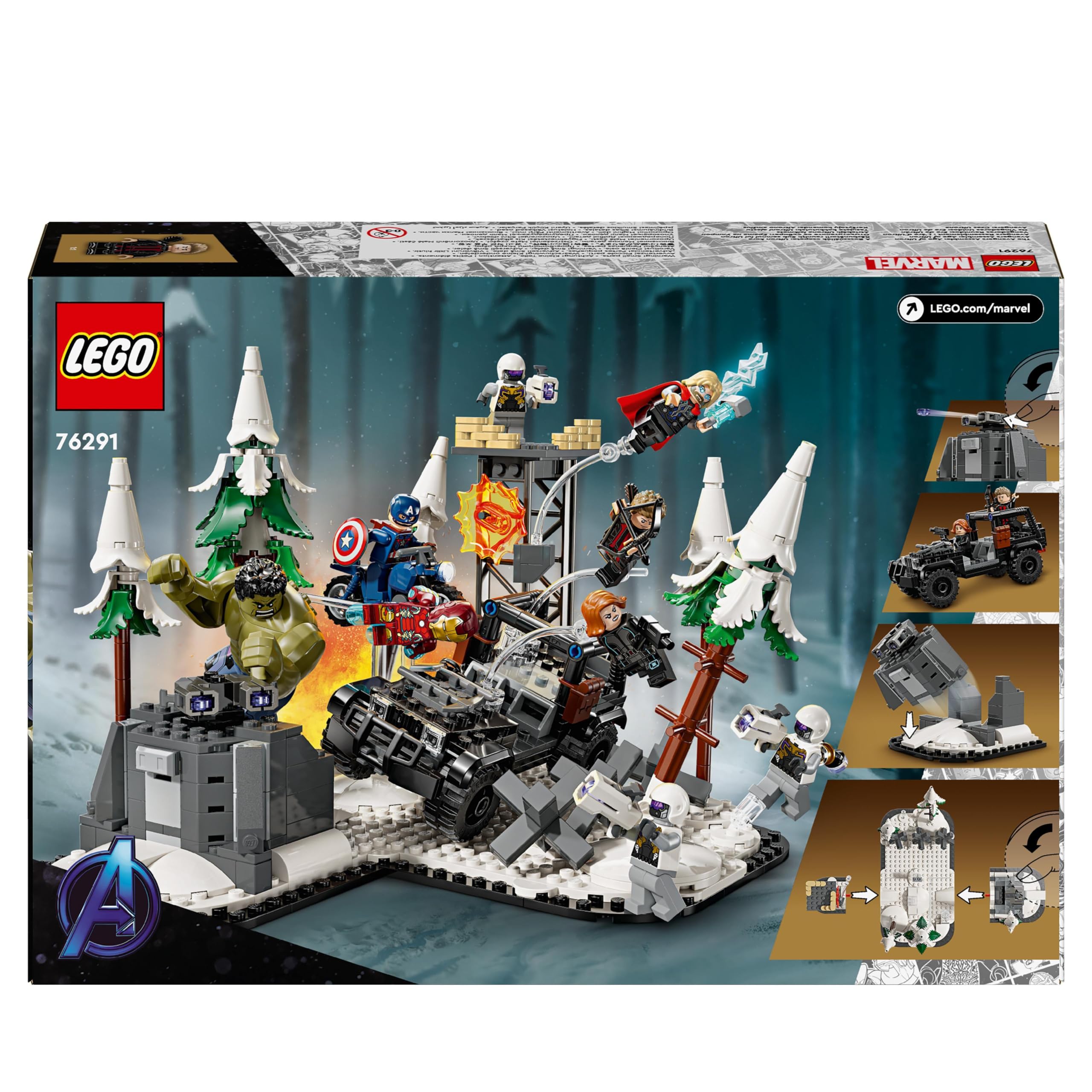 LEGO Marvel The Avengers Assemble: Age of Ultron - 613-Piece Buildable Super Hero Playset for Ages 10+ 10