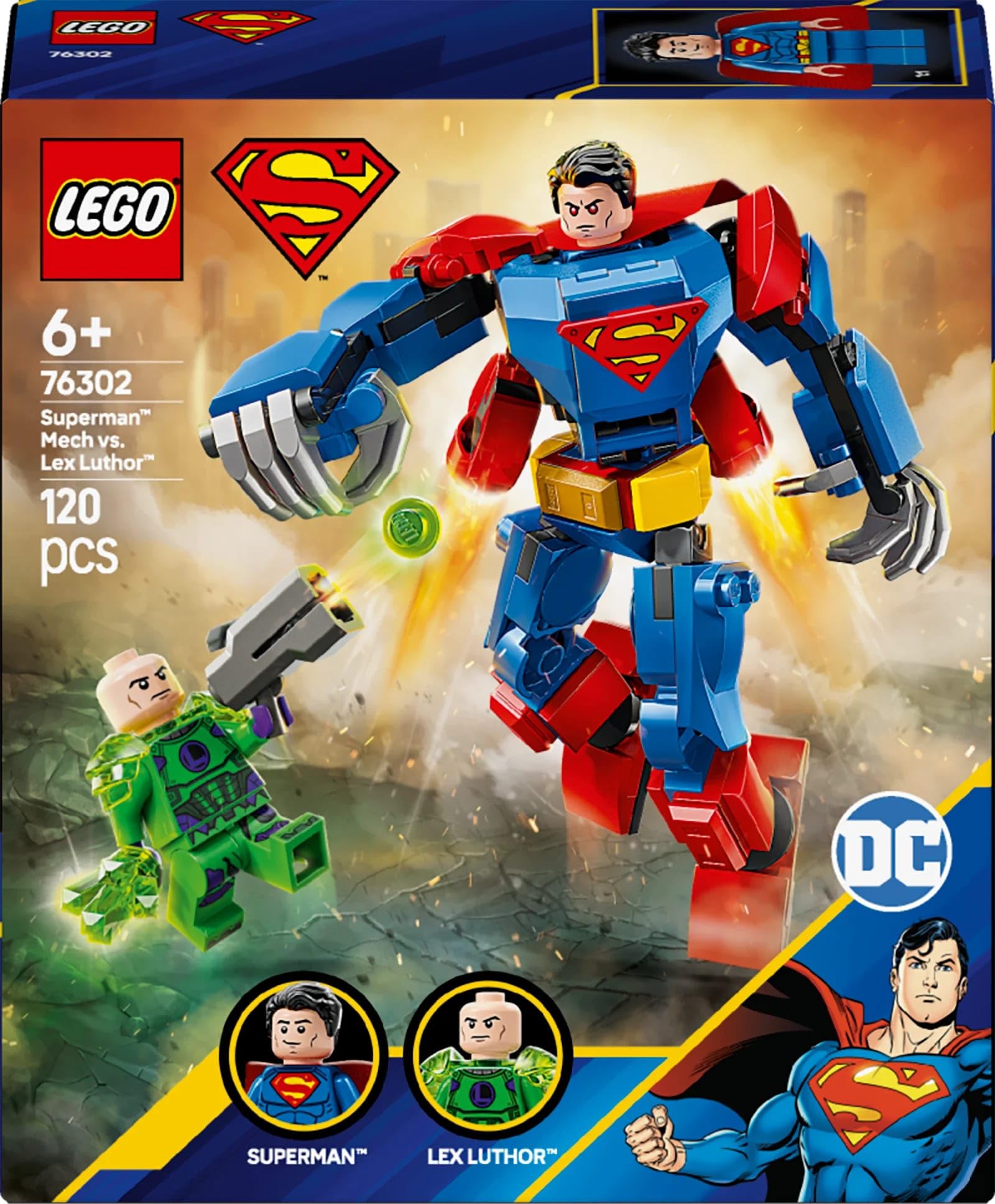 LEGO DC Superman Mech vs. Lex Luthor – Superhelden-Bauset für Kinder ab 6 Jahren 14