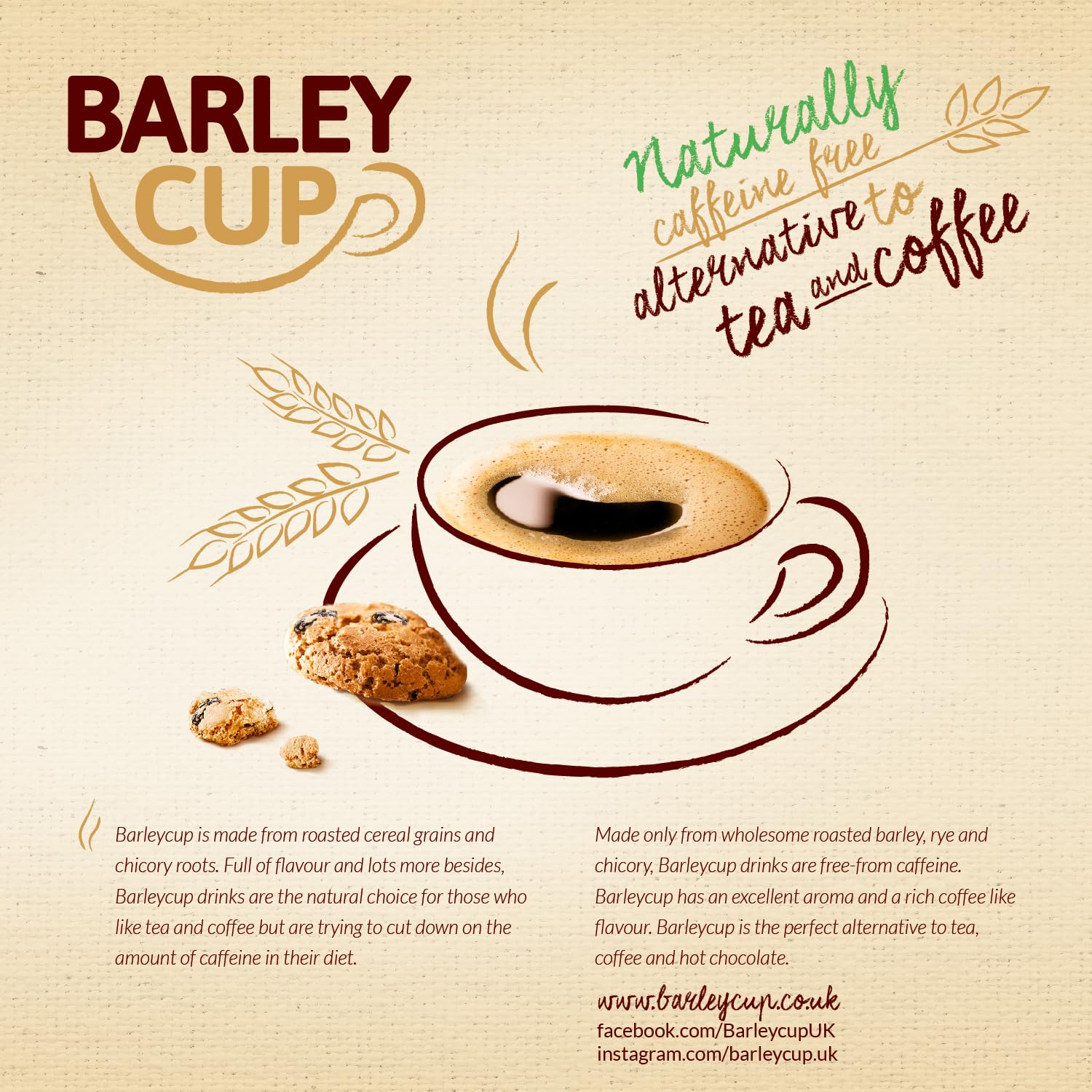 Barleycup Fibre Instant-Getreidegetränk 100 g – ballaststoffreicher, koffeinfreier Kaffeeersatz 6