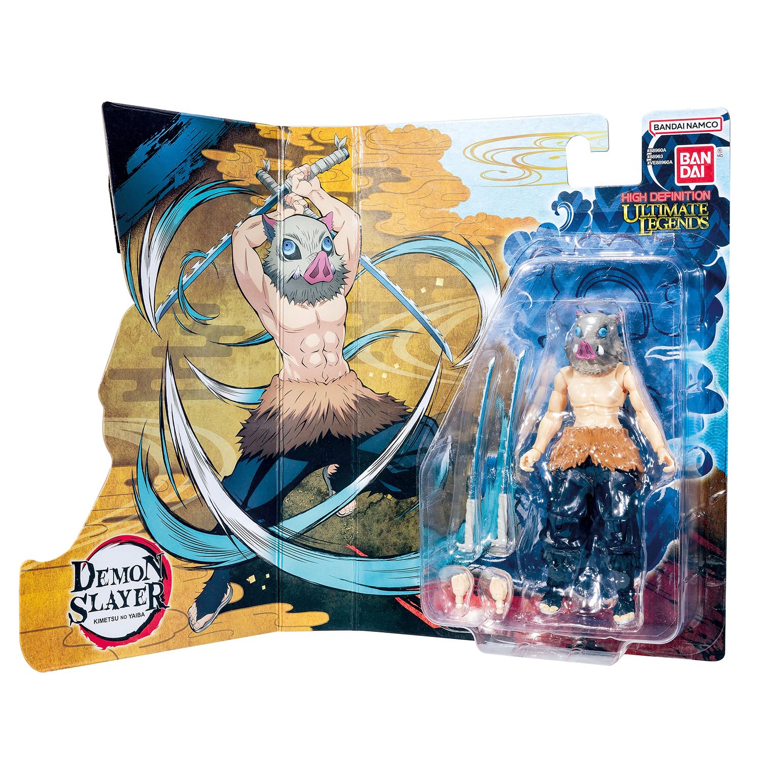 Bandai Ultimate Legends HD Demon Slayer Action Figure - Inosuke Hashibira - 12 cm Collectible with Accessories 5