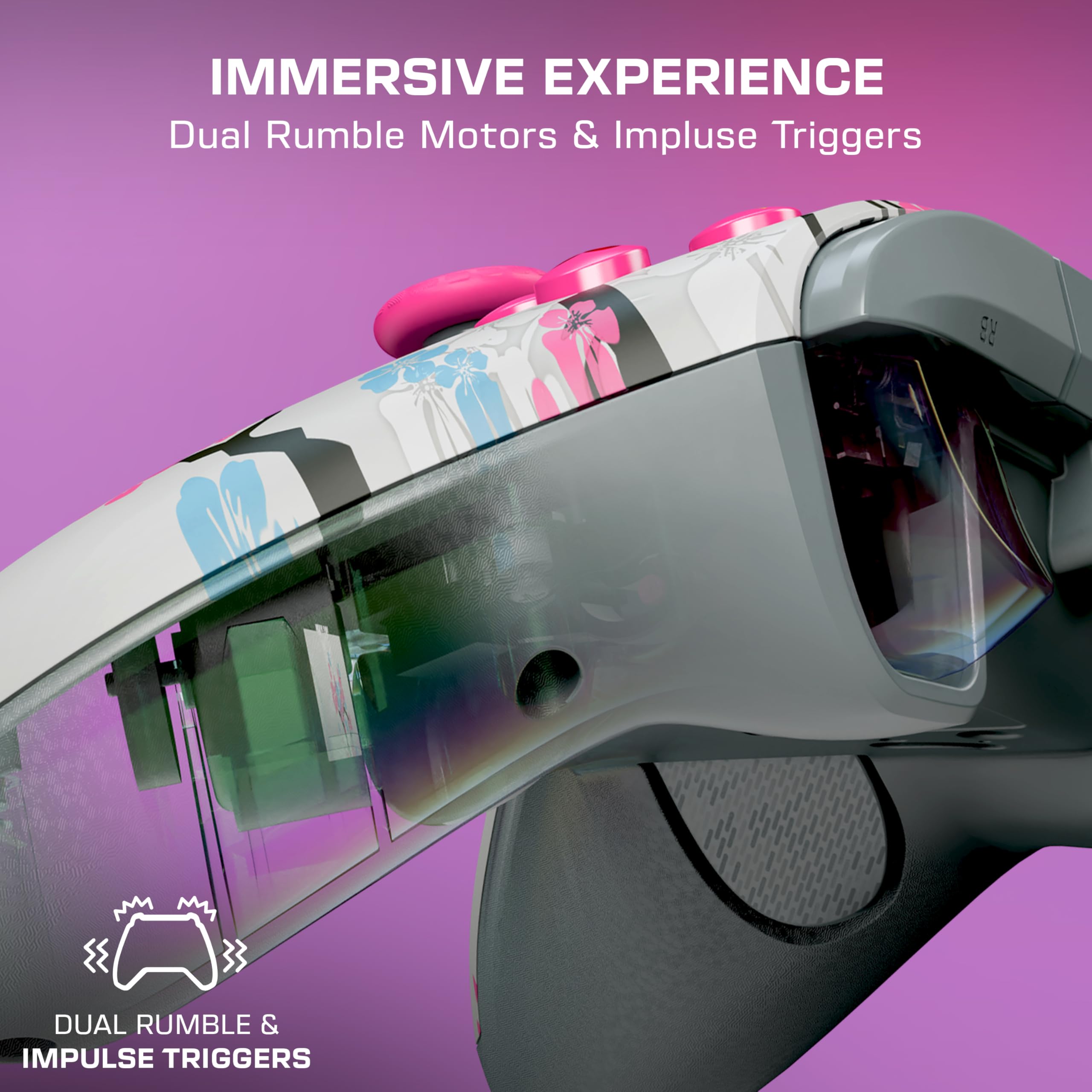 Turtle Beach Rematch Advanced Cherry Blossom Wired Gaming Controller for Xbox and PC 4