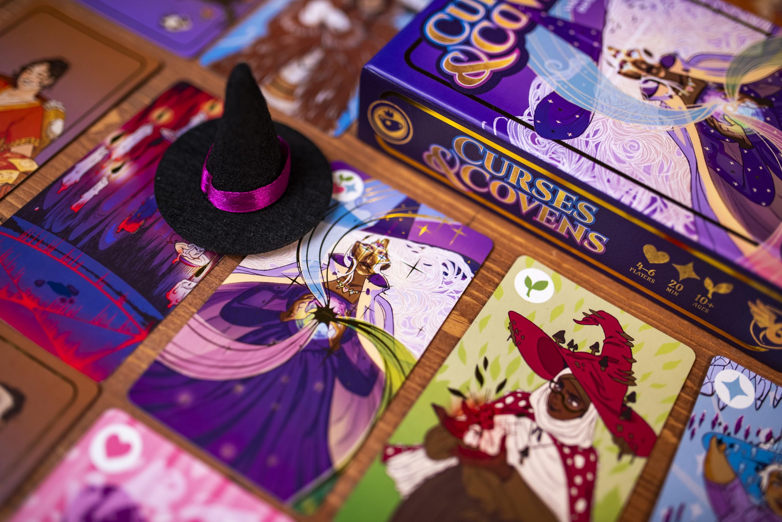 Good Games Publishing Curses & Covens - All-Vs-One Card Game | 4-6 Players | Ages 10+ 9