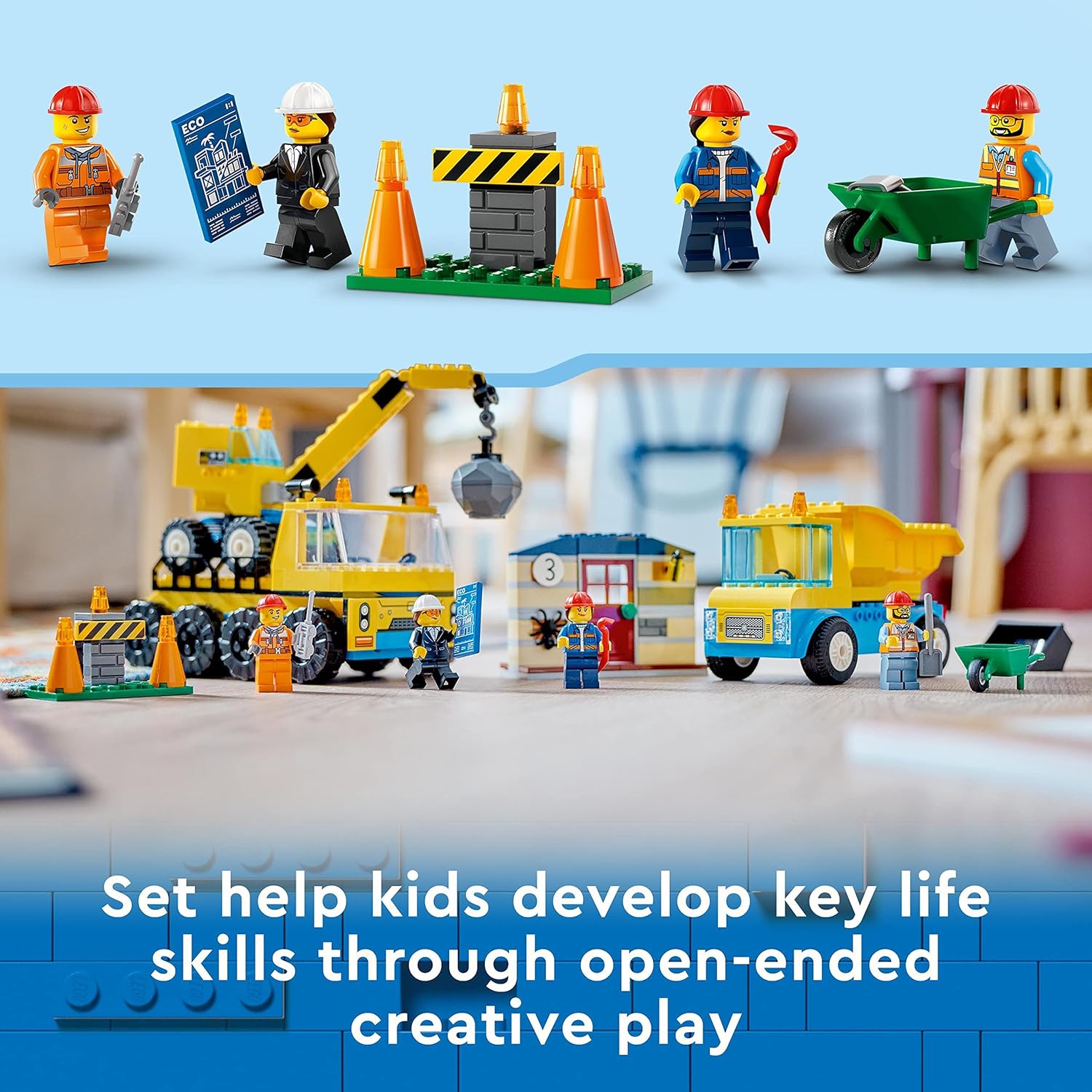 LEGO 60391 City Construction Trucks and Wrecking Ball Crane Playset - 4+ Years 5