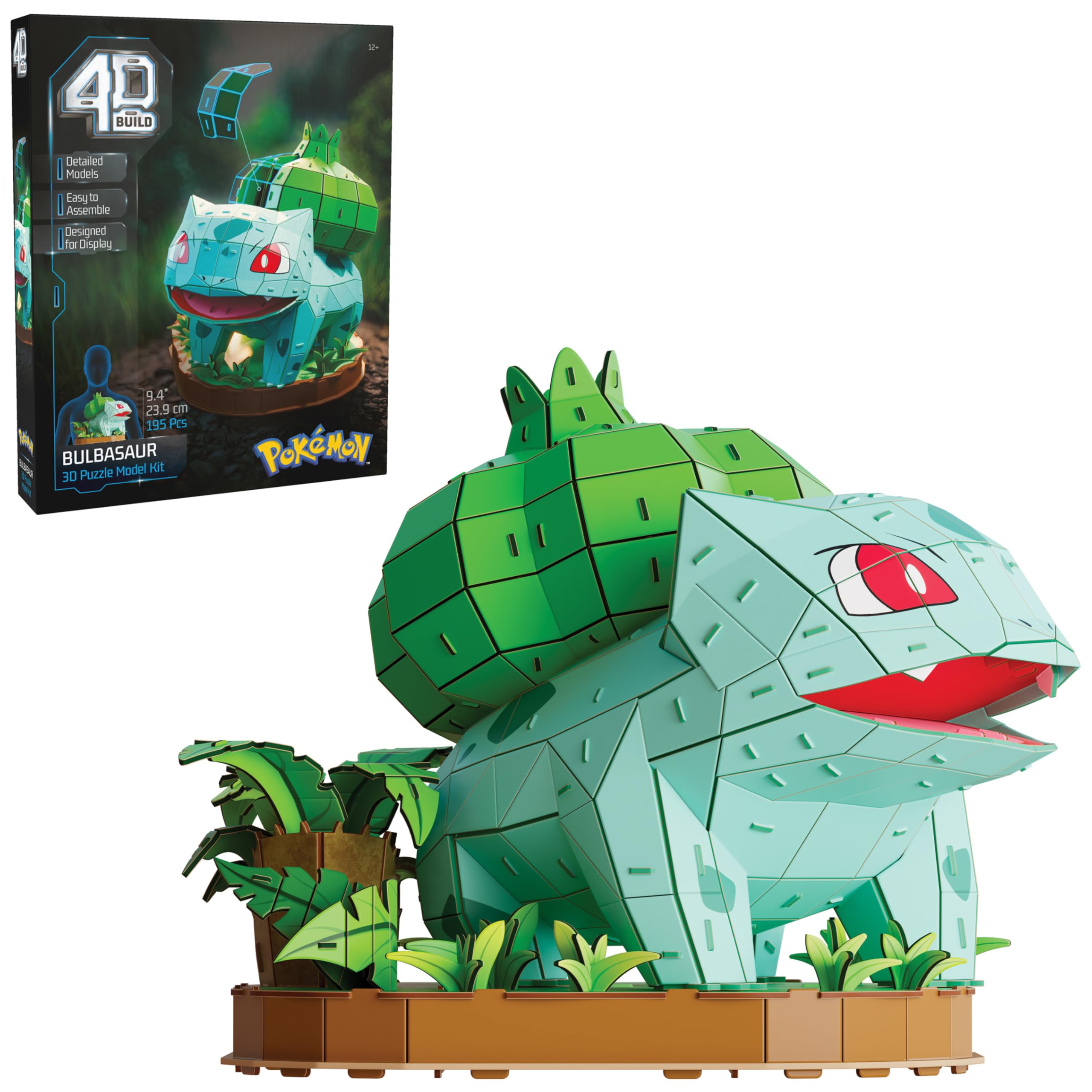 4D Build Pokémon Bulbasaur 3D Model Kit - 195-Piece Building Puzzle for Ages 12+ 1