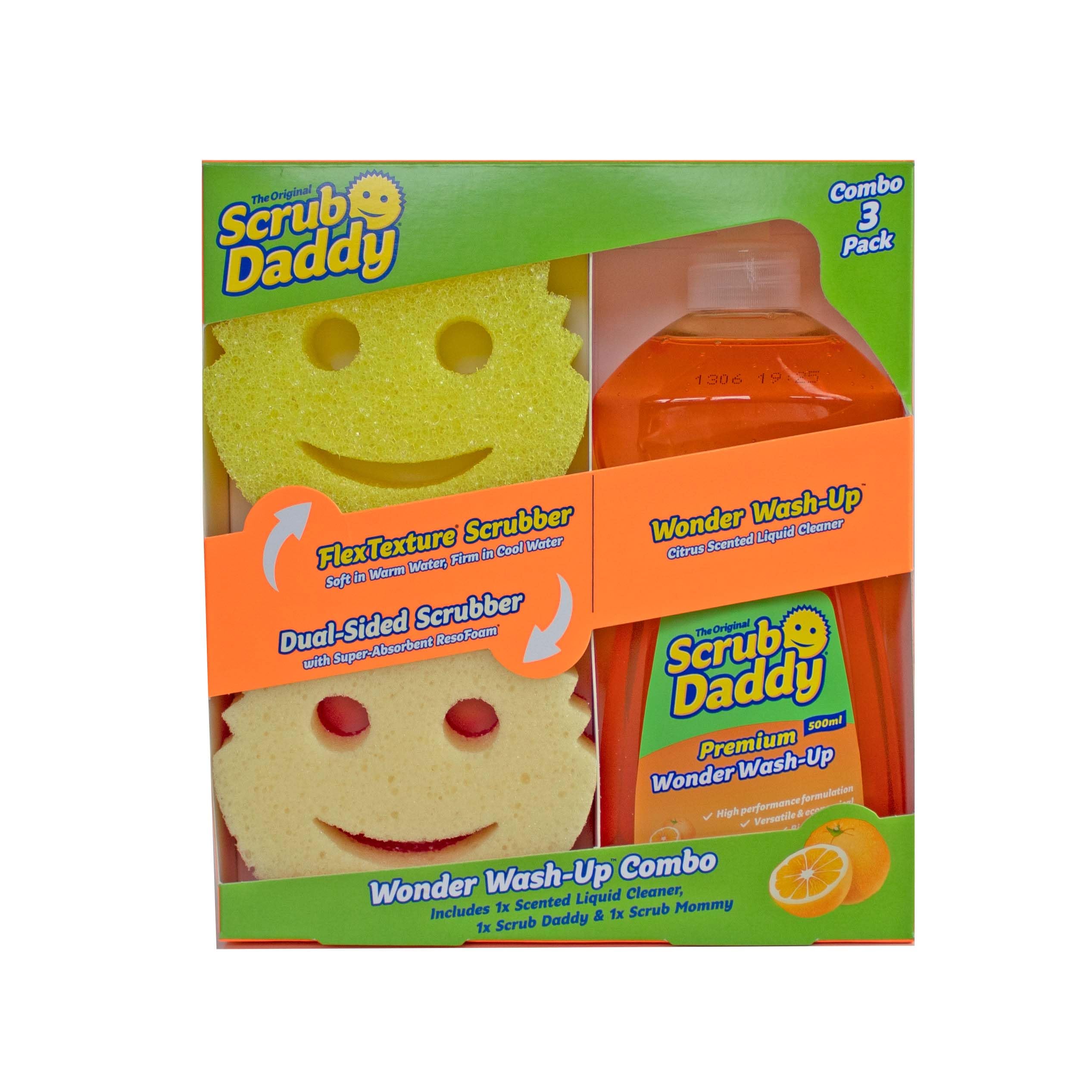 Scrub Daddy Wonder Wash-Up Combo – Spülschwamm-Doppelpack mit Wonder-Spülmittel 7