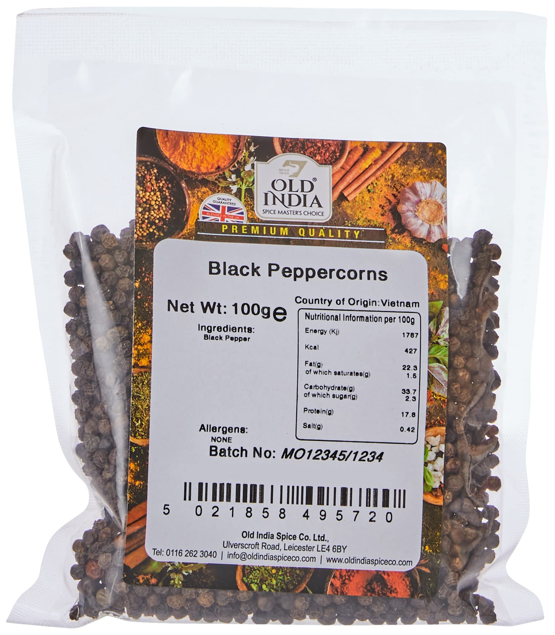 Old India Black Peppercorns 100 g 4