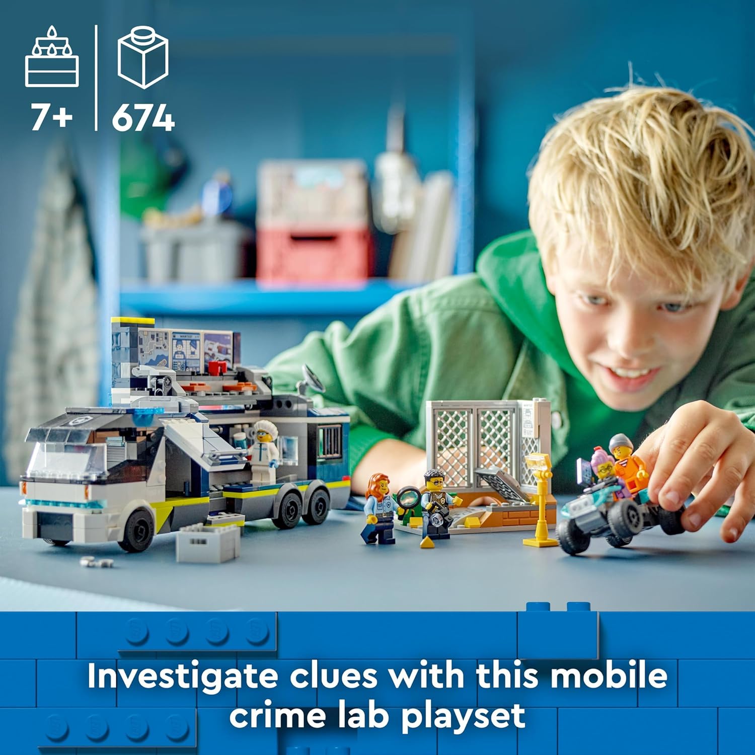 LEGO City Police Mobile Crime Lab Truck Toy Set - 674-Piece Building Kit for Kids 7+ 5
